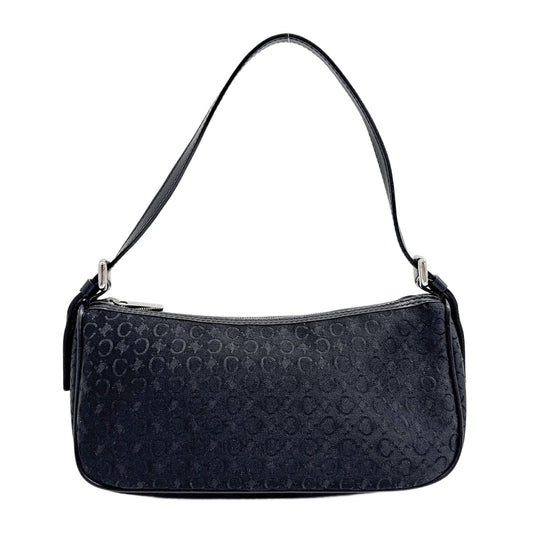 Black C-Macadam Canvas Shoulder Pochette