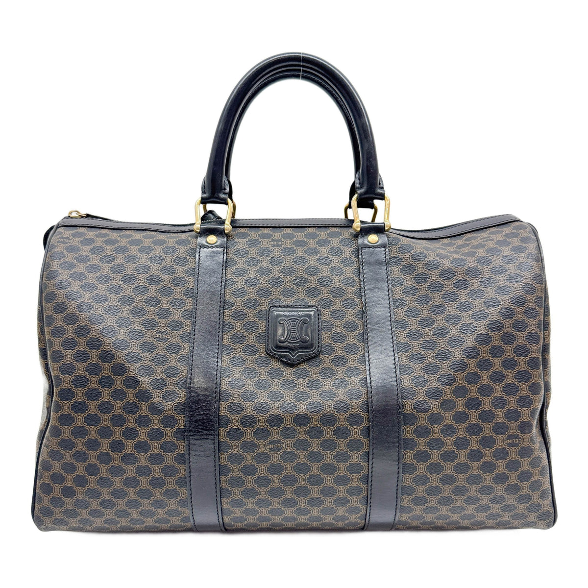 Macadam Brown Monogram Canvas Boston Bag