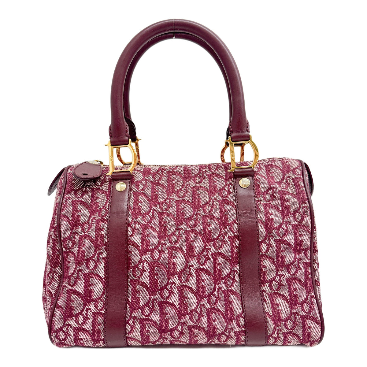 Small Boston/Bowling Red Trotter Canvas Hand Bag