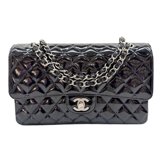 Classic Double Flap 2000-2002 Matelasse Black Leather Shoulder Bag