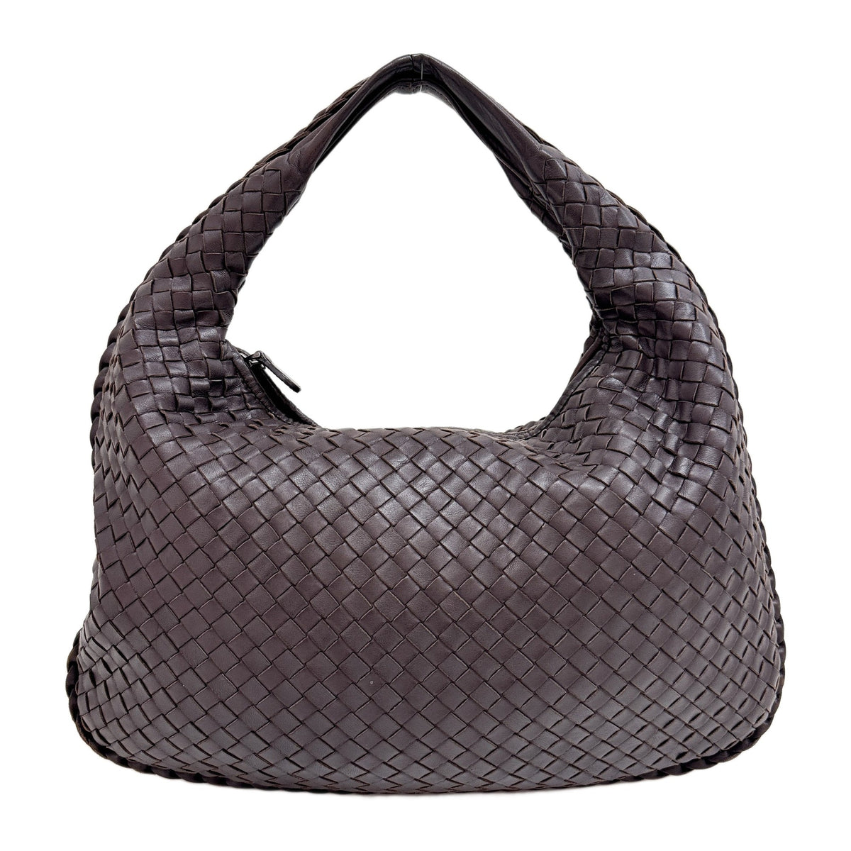 Veneta Intrecciato Brown Leather Shoulder Bag
