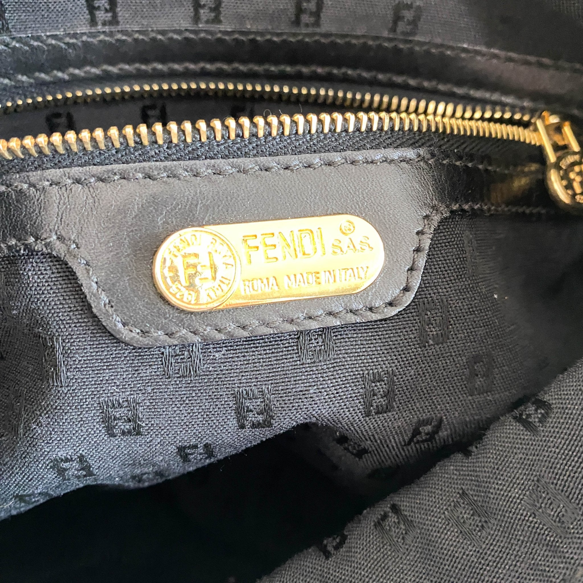 FENDI Archive Black Leather Shoulder Bag, in , Sold by HIVE PRELOVED - Shoulder Bags, ,