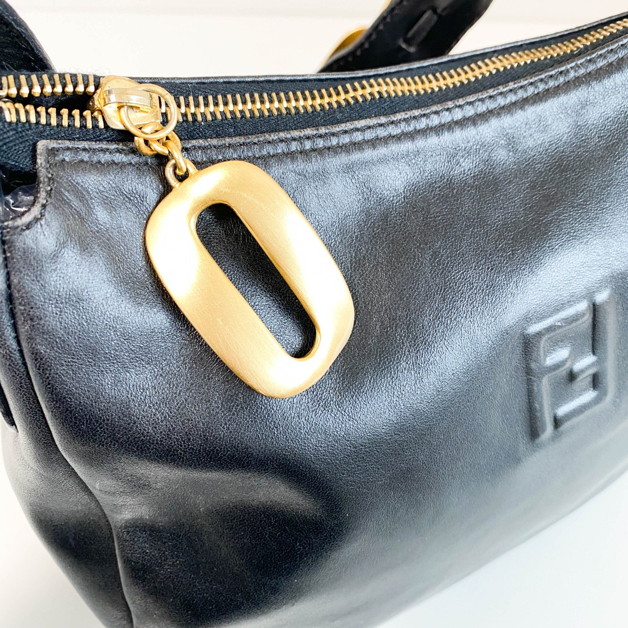 FENDI Archive Black Leather Shoulder Bag, in , Sold by HIVE PRELOVED - Shoulder Bags, ,