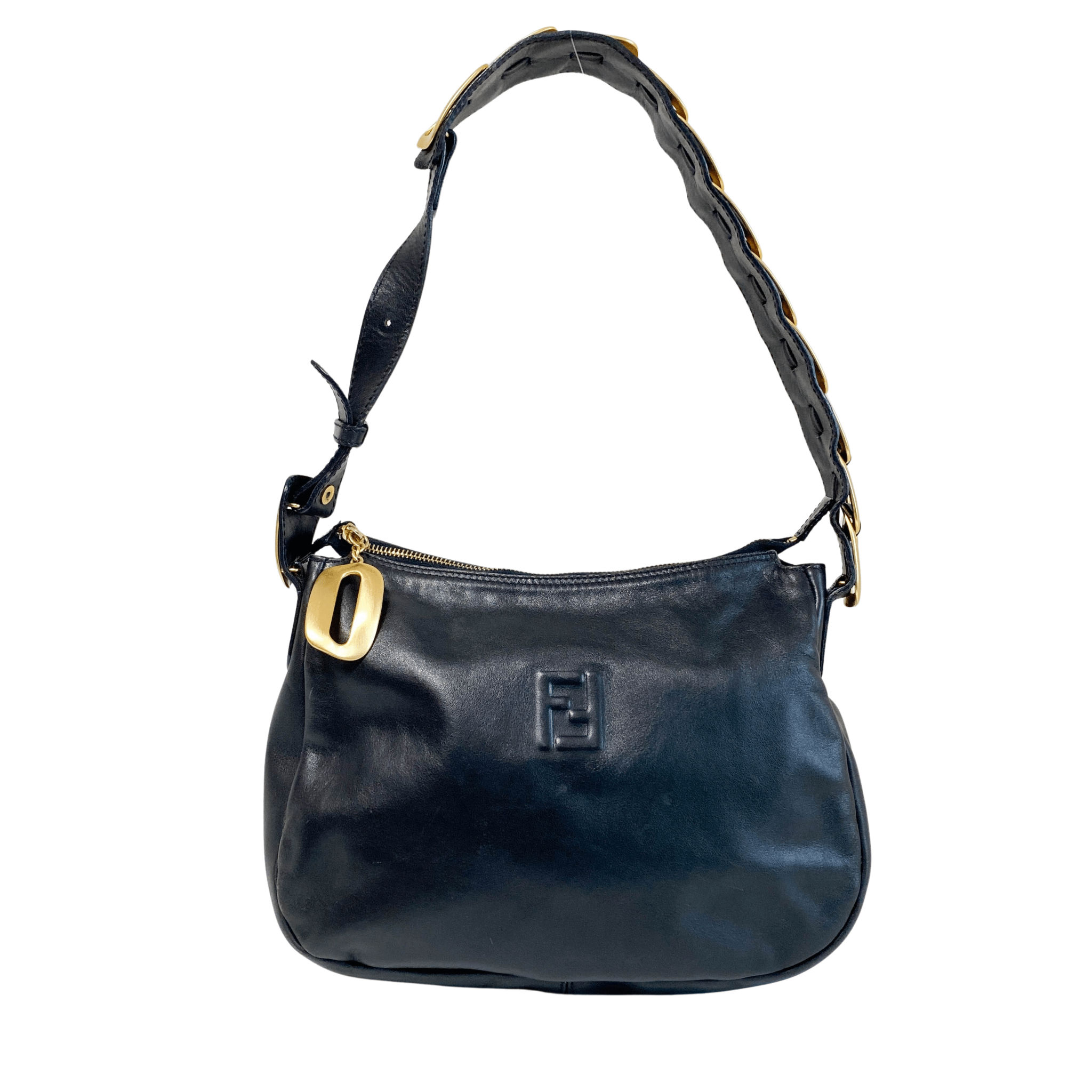 FENDI Archive Black Leather Shoulder Bag, in , Sold by HIVE PRELOVED - Shoulder Bags, ,