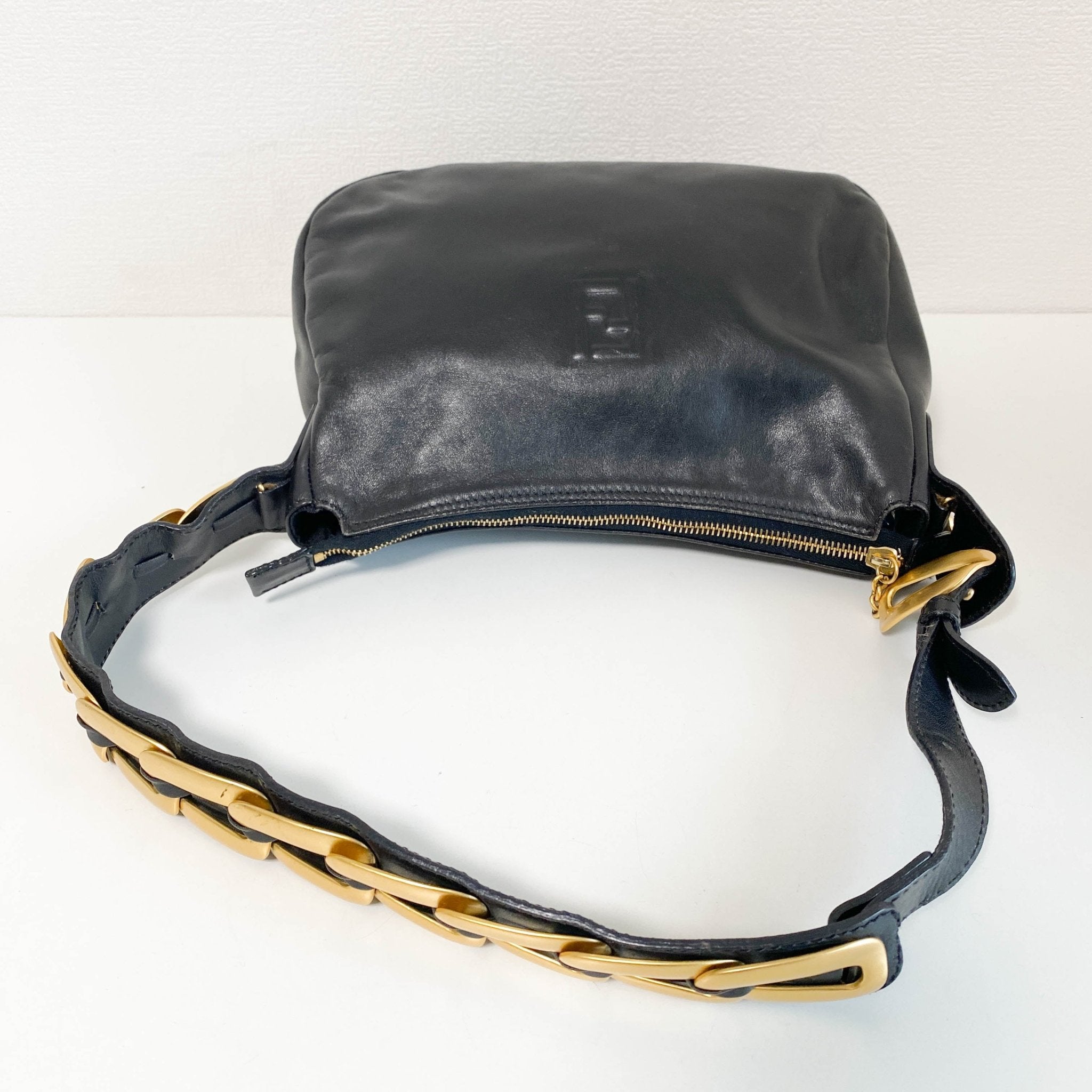 FENDI Archive Black Leather Shoulder Bag, in , Sold by HIVE PRELOVED - Shoulder Bags, ,
