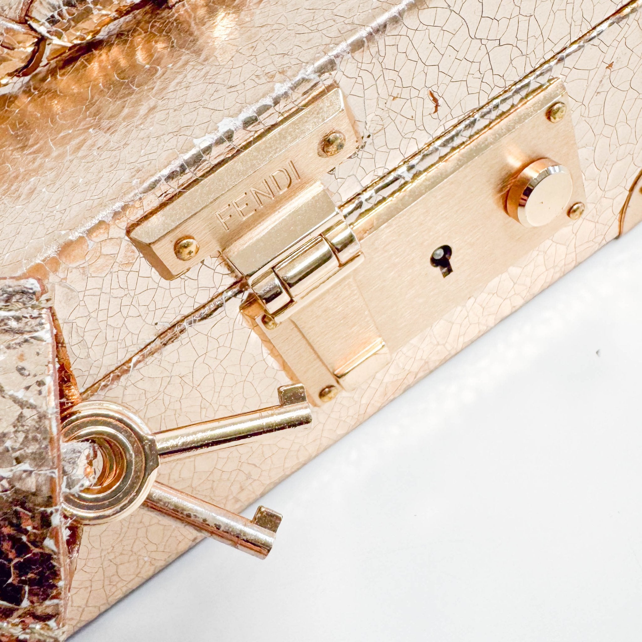 FENDI Archive Pink Gold Cosmetic Storage Bag, in , Sold by HIVE PRELOVED - Handle Bags, ,