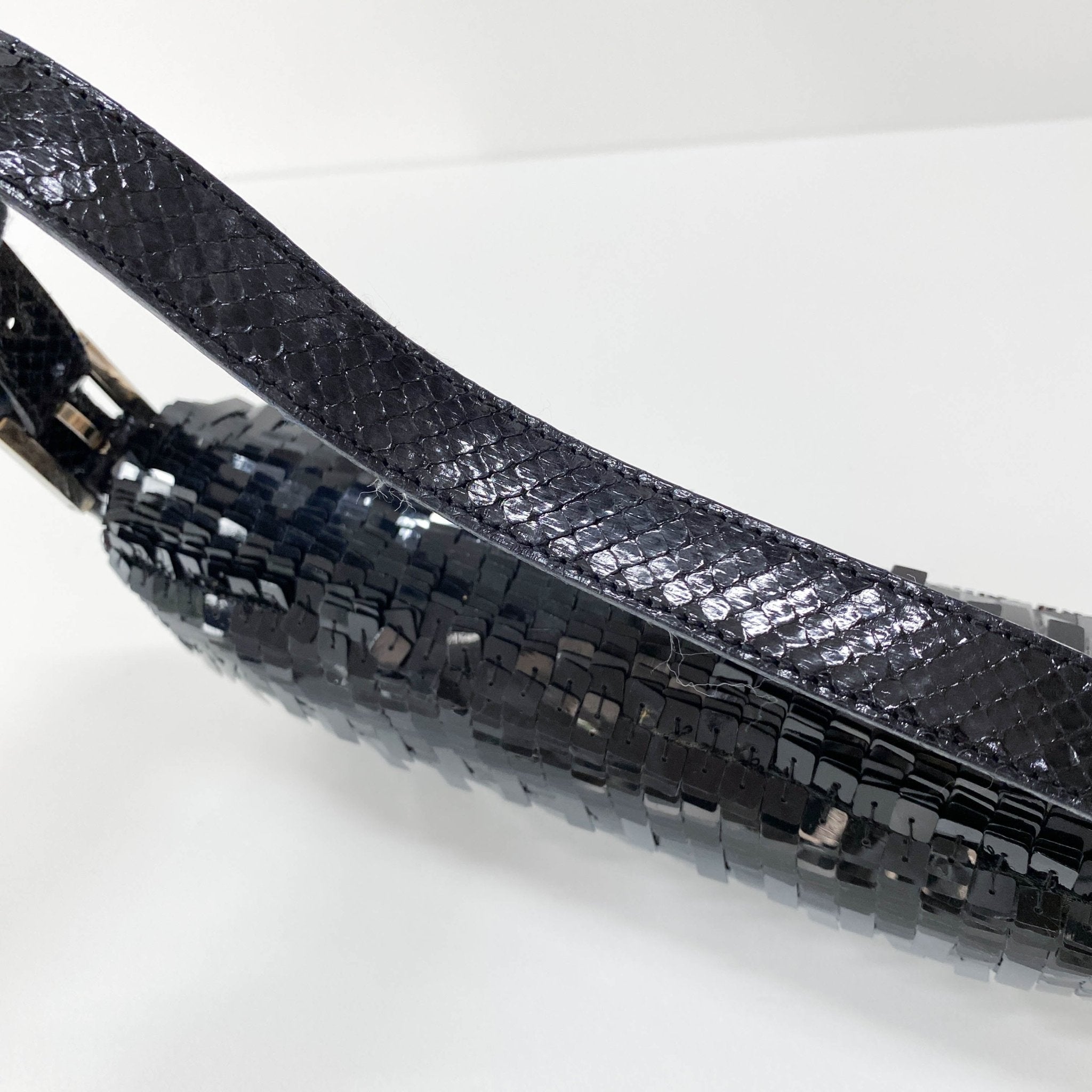 FENDI Baguete Black Sequin Shoulder Bag, in , Sold by HIVE PRELOVED - Shoulder Bags, ,