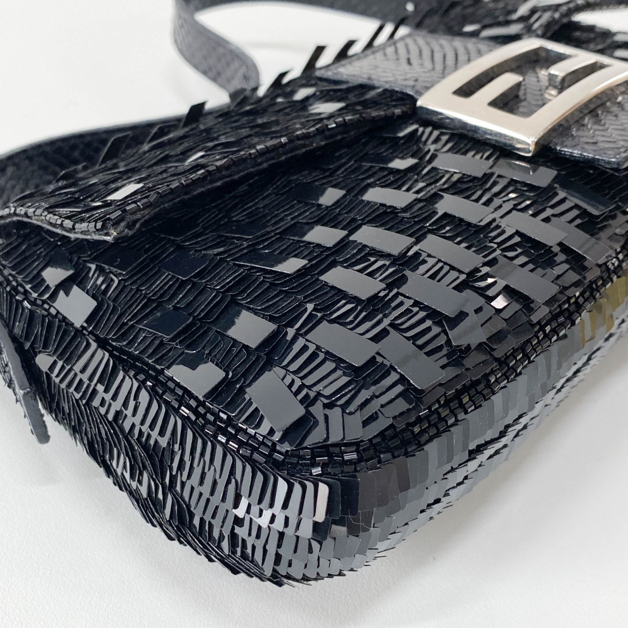 FENDI Baguete Black Sequin Shoulder Bag, in , Sold by HIVE PRELOVED - Shoulder Bags, ,