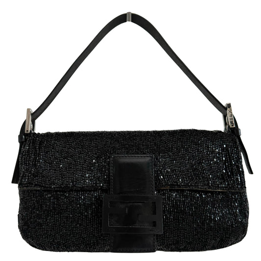 FENDI Baguette Beaded Black Shoulder Bag, in , Sold by HIVE PRELOVED - Shoulder Bags, ,