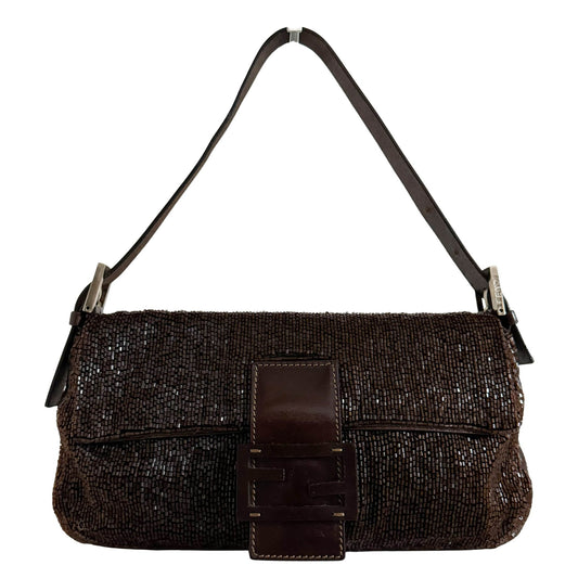 FENDI Baguette Beaded Dark Brown Shoulder Bag, in , Sold by HIVE PRELOVED - Shoulder Bags