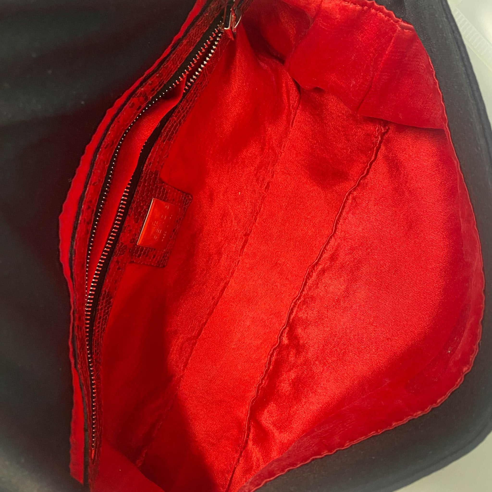 FENDI Baguette Beaded Geometric Pattern Black Neoprene Shoulder Bag, in , Sold by HIVE PRELOVED - Shoulder Bags, ,