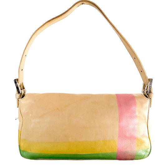 FENDI Baguette Beads Embellished / Cream Yellow Leather, in , Sold by HIVE PRELOVED - Shoulder Bags, ,