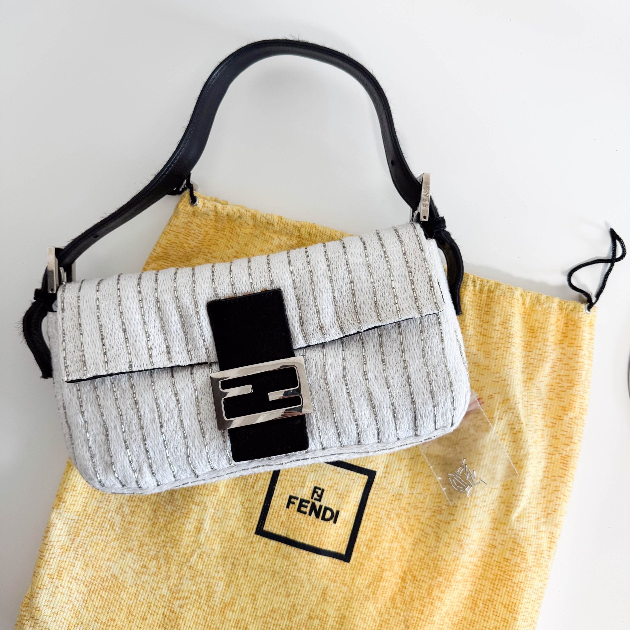 FENDI Baguette Beads Embroidery Shouleder Bag, in , Sold by HIVE PRELOVED - Shoulder Bags, ,