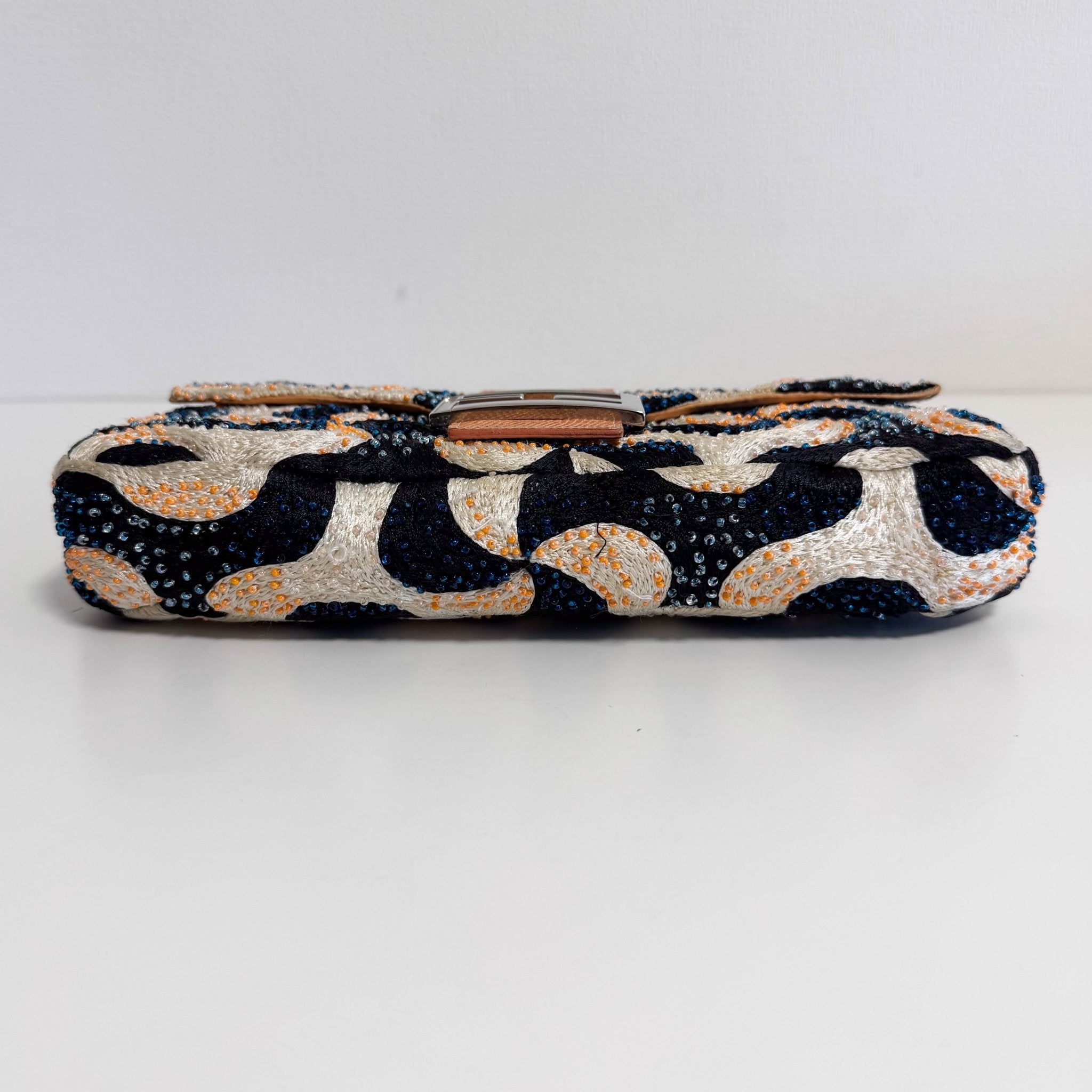 FENDI Baguette Beads White Orange Blue Shoulder Bag, in , Sold by HIVE PRELOVED - Shoulder Bags, ,