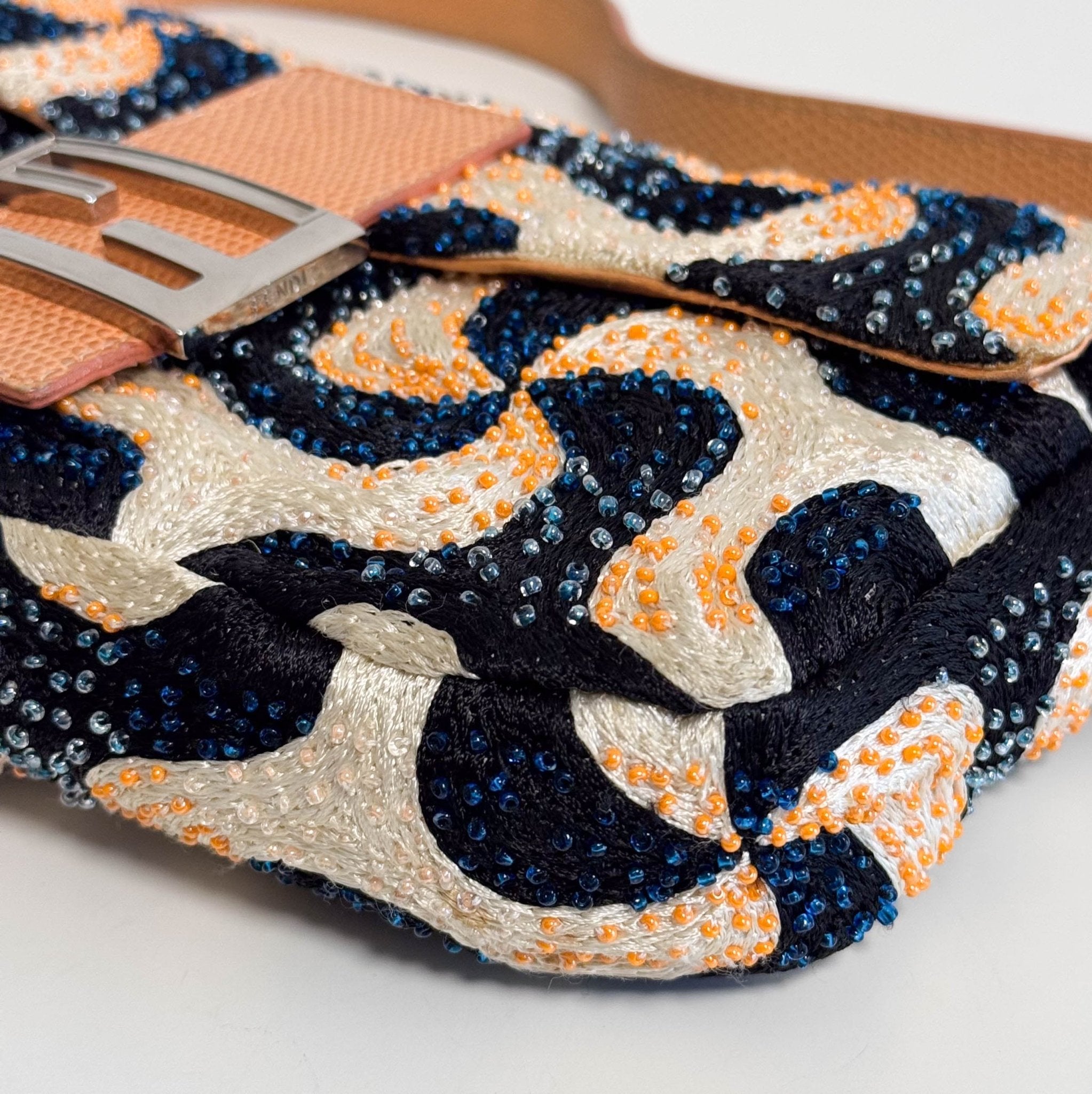 FENDI Baguette Beads White Orange Blue Shoulder Bag, in , Sold by HIVE PRELOVED - Shoulder Bags, ,