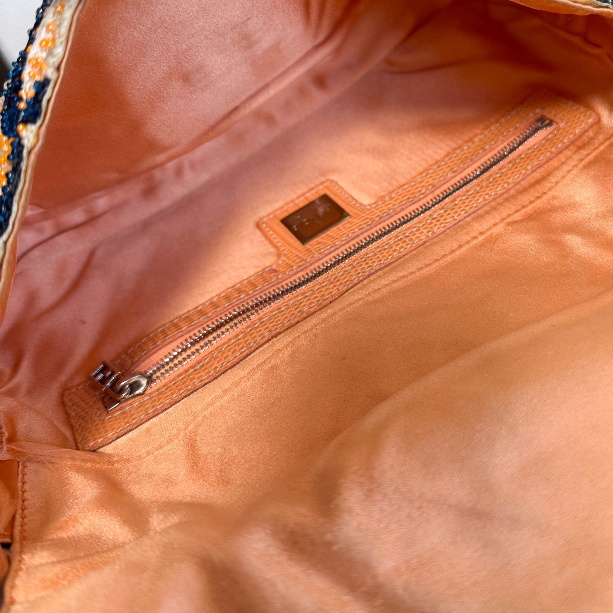 FENDI Baguette Beads White Orange Blue Shoulder Bag, in , Sold by HIVE PRELOVED - Shoulder Bags, ,