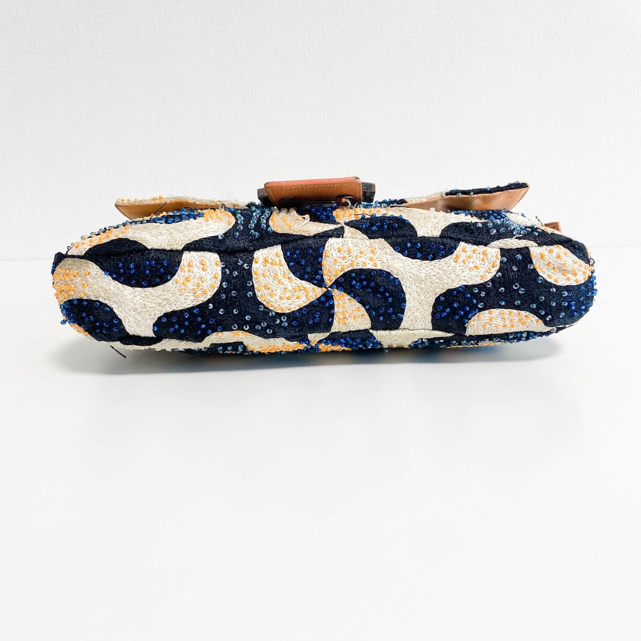 FENDI Baguette Beads White Orange Blue Shoulder Bag, in , Sold by HIVE PRELOVED - Shoulder Bags, ,