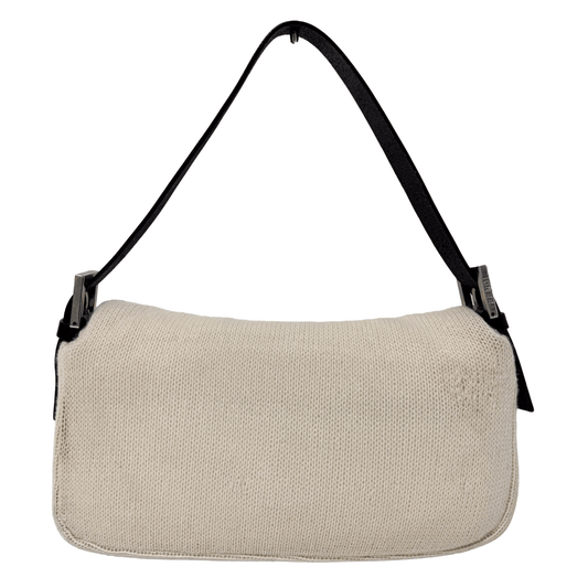 FENDI Baguette Beige Cashmere Shoulder Bag, in , Sold by HIVE PRELOVED - Shoulder Bags, ,
