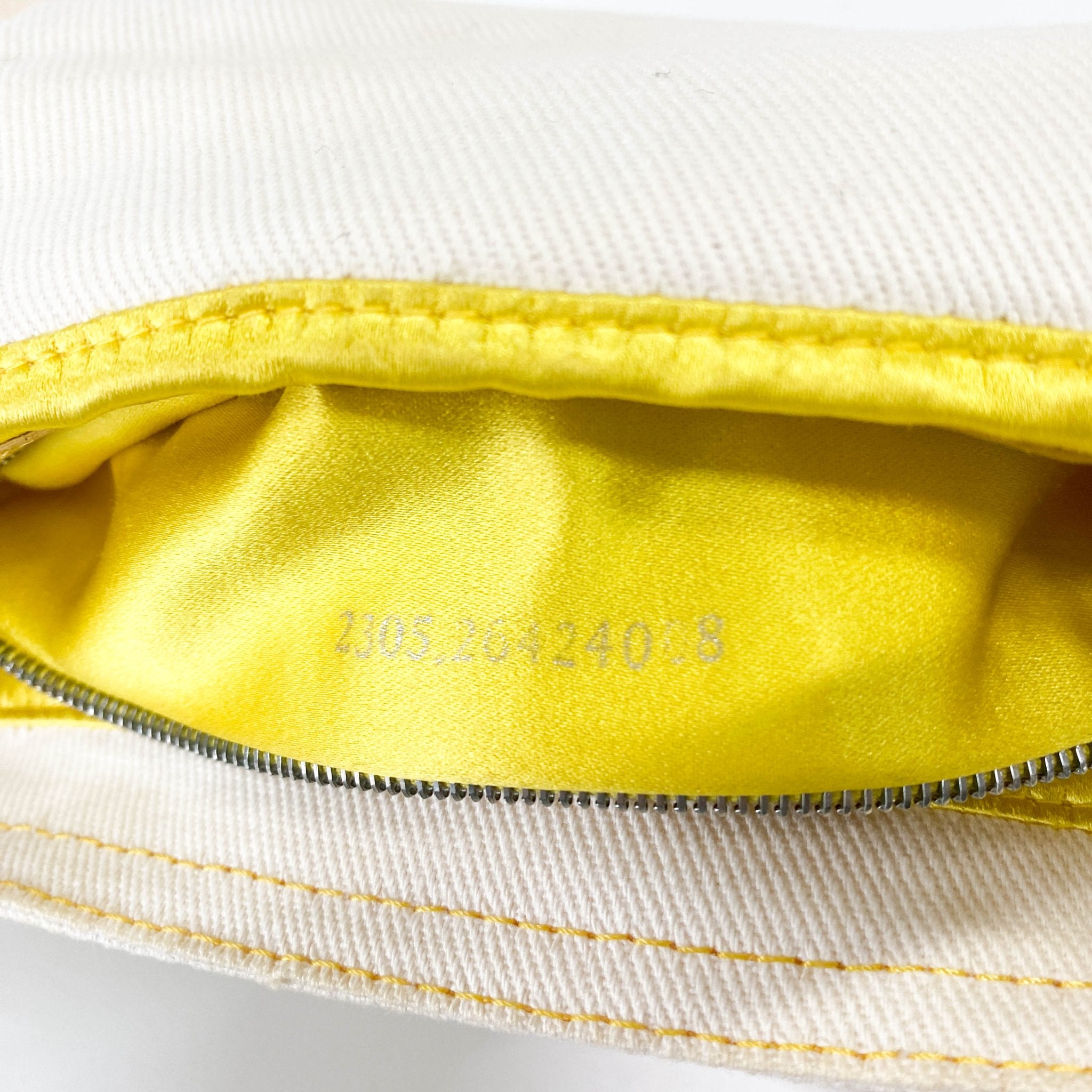 FENDI Baguette Beige Cotton Canvas & Yellow Phyton Leather Shoulder Bag, in , Sold by HIVE PRELOVED - Shoulder Bags, ,