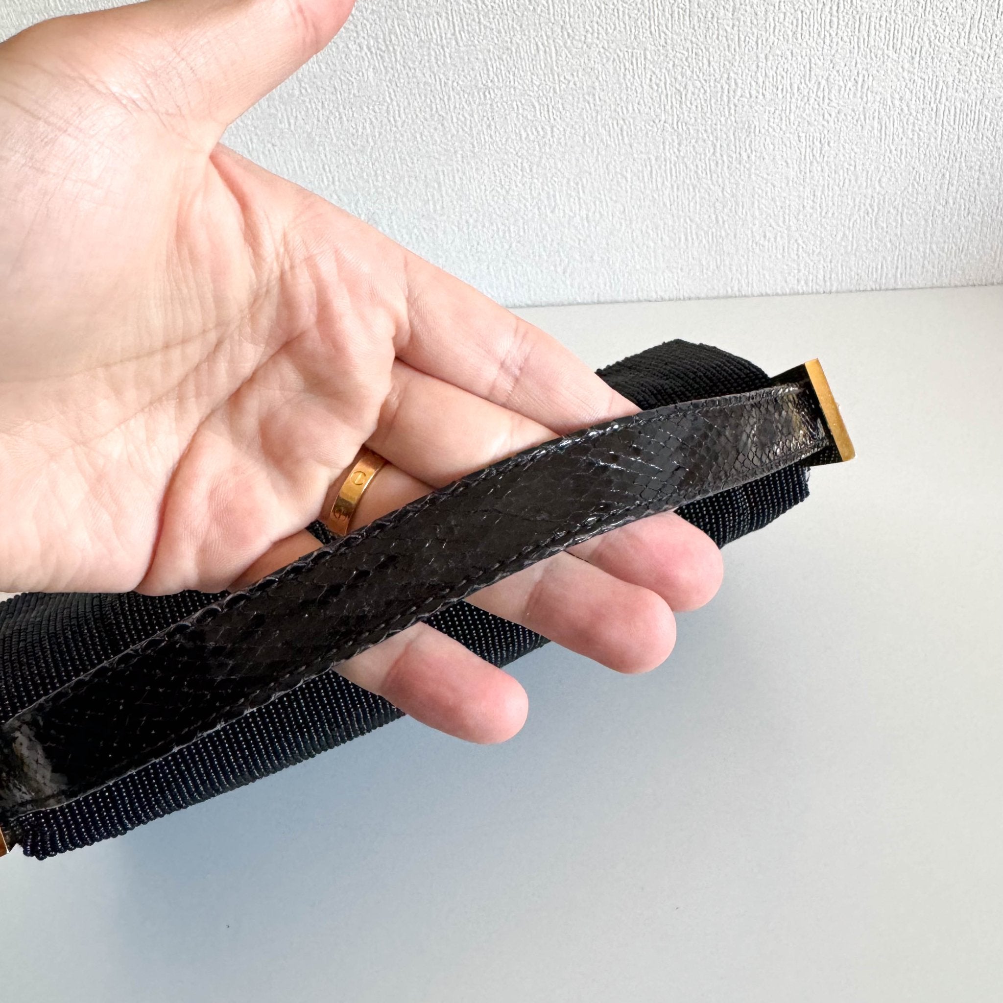 FENDI Baguette Black Beaded Shoulder Bag Black / Gold Hardware, in , Sold by HIVE PRELOVED - Shoulder Bags, ,