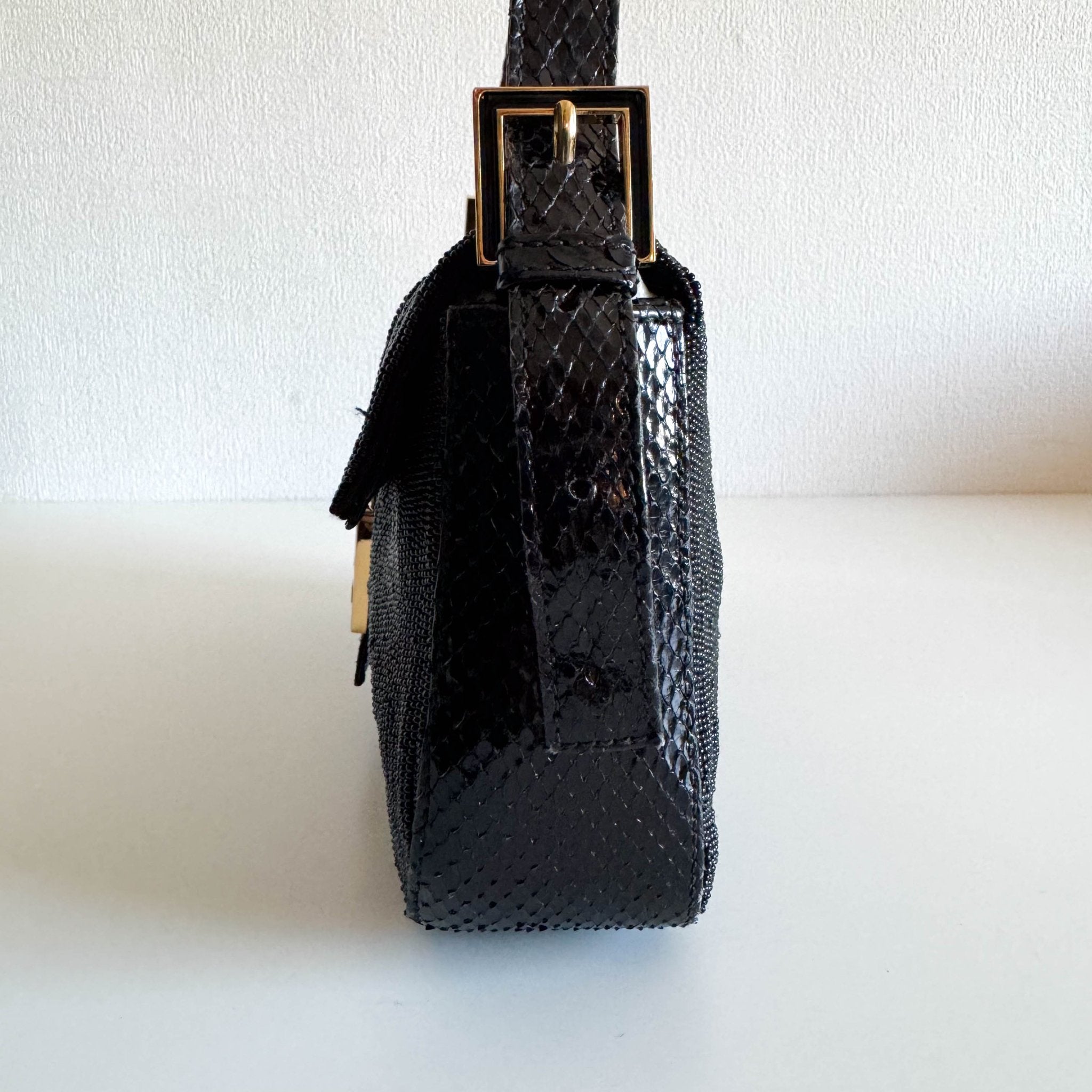 FENDI Baguette Black Beaded Shoulder Bag Black / Gold Hardware, in , Sold by HIVE PRELOVED - Shoulder Bags, ,