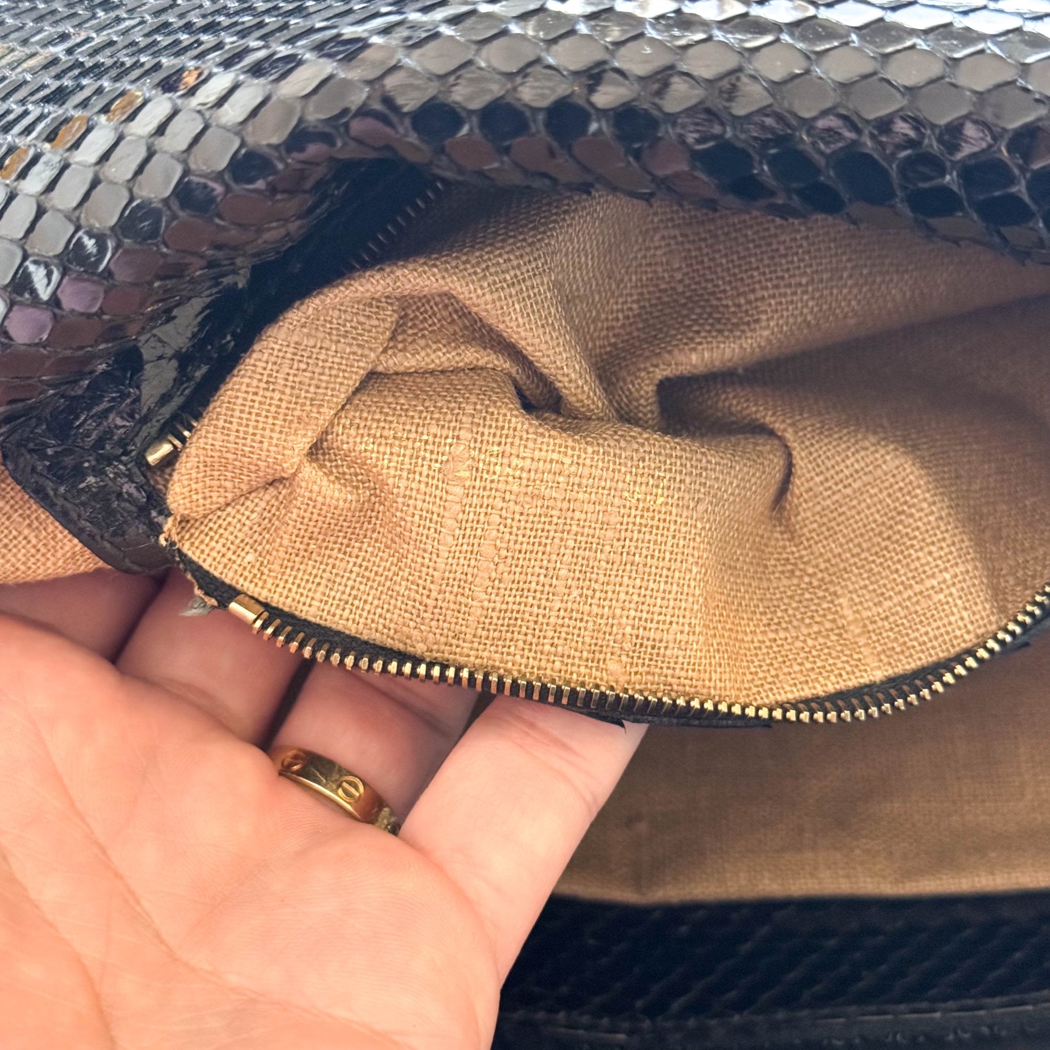 FENDI Baguette Black Beaded Shoulder Bag Black / Gold Hardware, in , Sold by HIVE PRELOVED - Shoulder Bags, ,