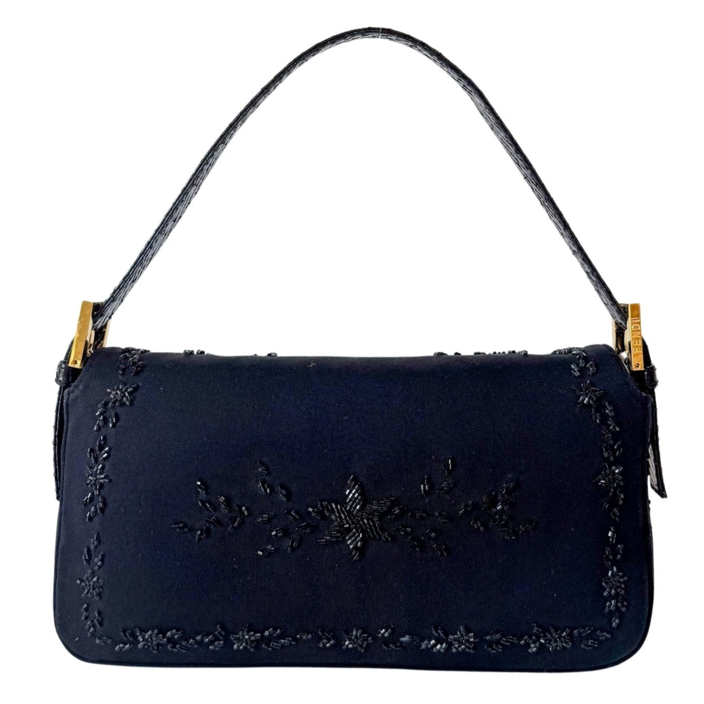 FENDI Baguette Black Beaded Shoulder Bag, in , Sold by HIVE PRELOVED - Shoulder Bags, ,