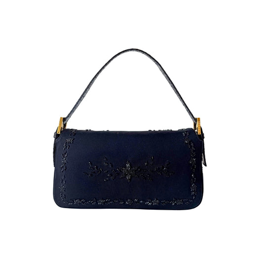 FENDI Baguette Black Beaded Shoulder Bag, in , Sold by HIVE PRELOVED - Shoulder Bags, ,