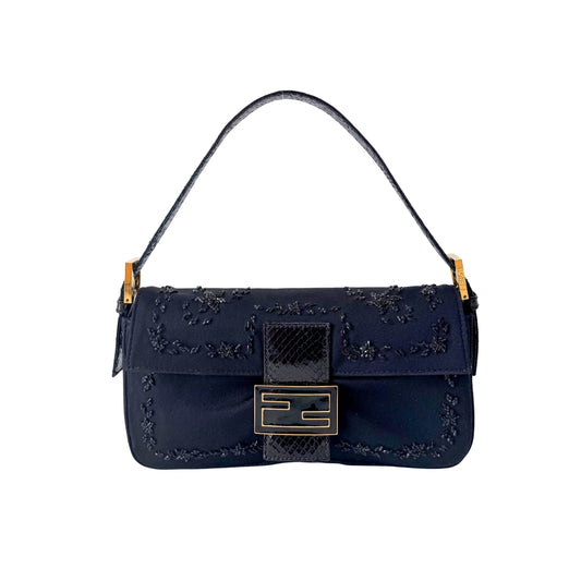 FENDI Baguette Black Beaded Shoulder Bag, in , Sold by HIVE PRELOVED - Shoulder Bags, ,