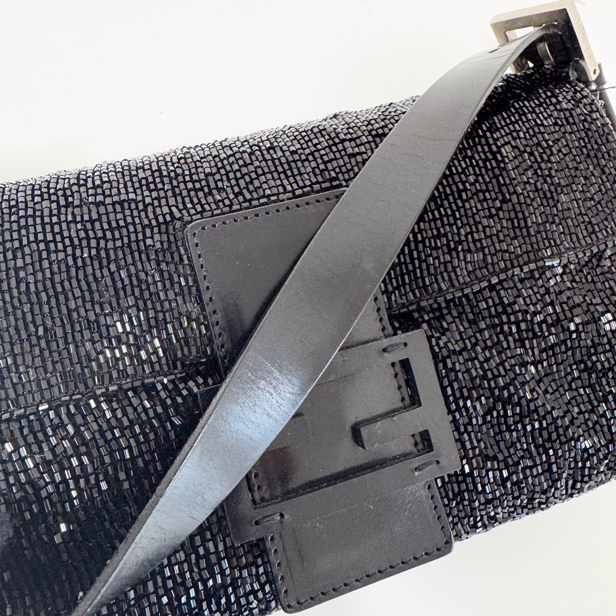 FENDI Baguette Black Beaded Shoulder Bag, in , Sold by HIVE PRELOVED - Shoulder Bags, ,