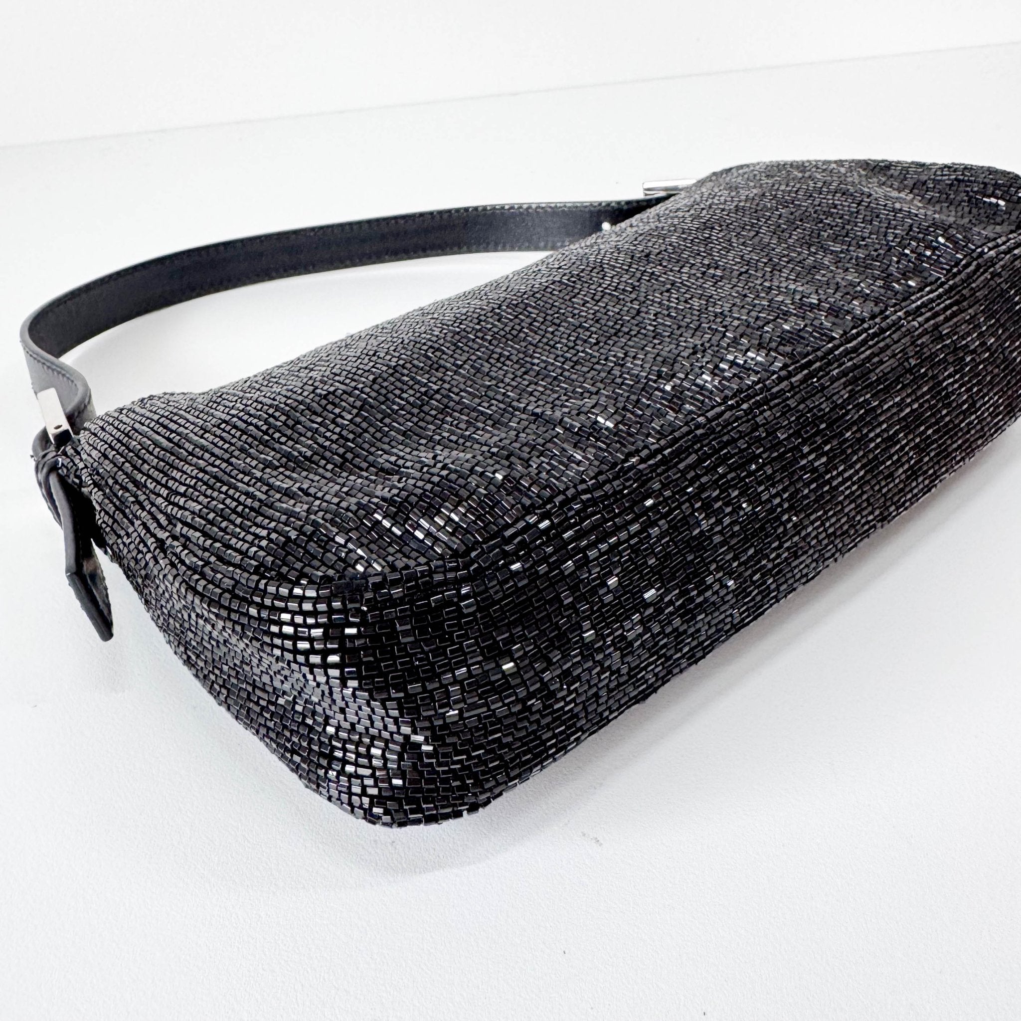 FENDI Baguette Black Beaded Shoulder Bag, in , Sold by HIVE PRELOVED - Shoulder Bags, ,