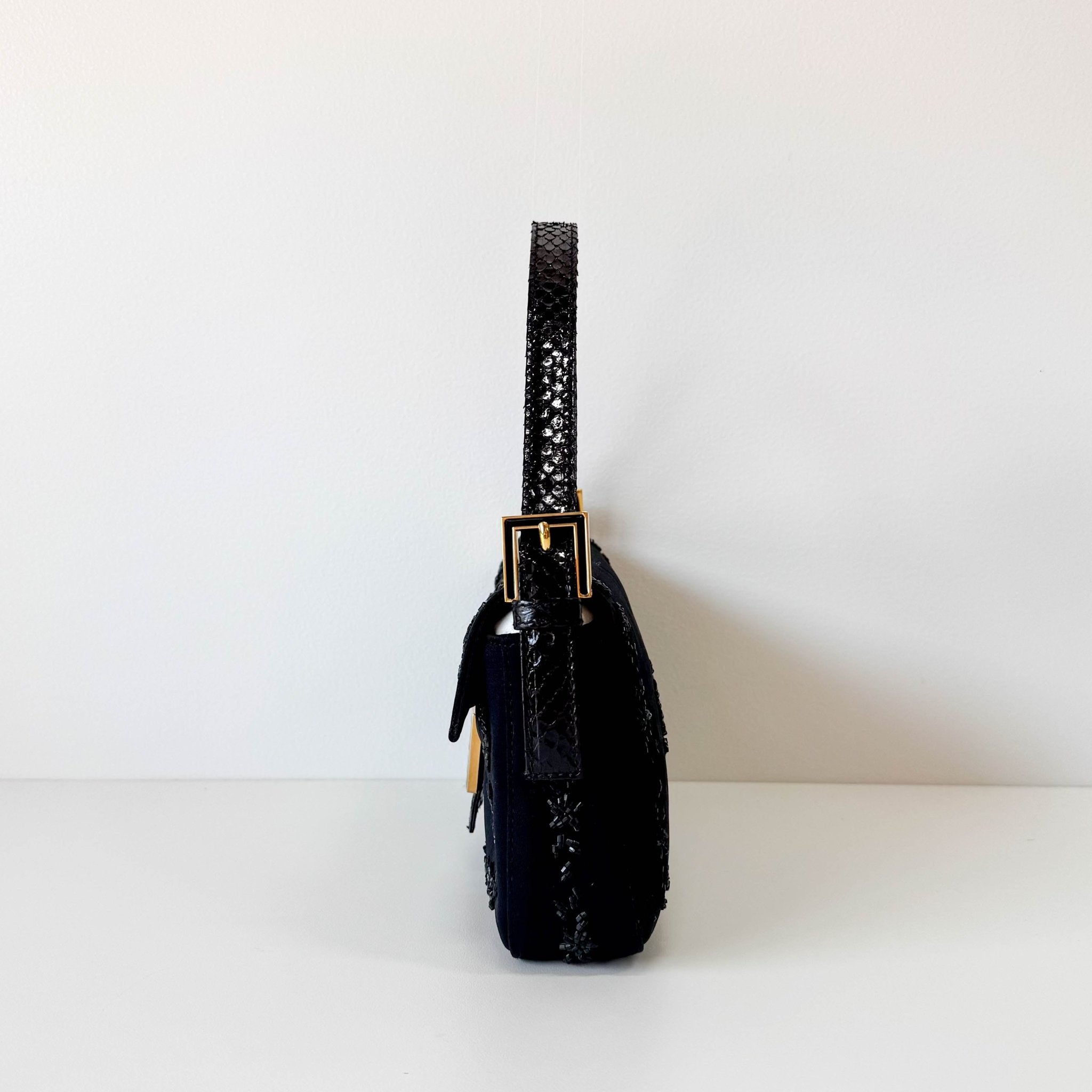 FENDI Baguette Black Beaded Shoulder Bag, in , Sold by HIVE PRELOVED - Shoulder Bags, ,
