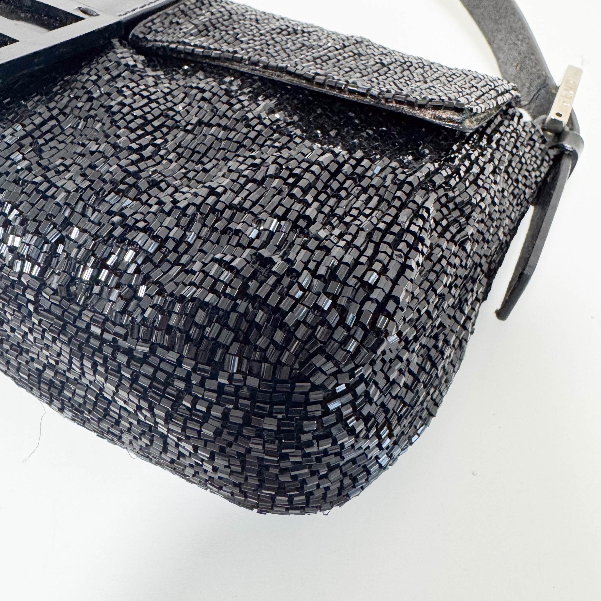 FENDI Baguette Black Beaded Shoulder Bag, in , Sold by HIVE PRELOVED - Shoulder Bags, ,