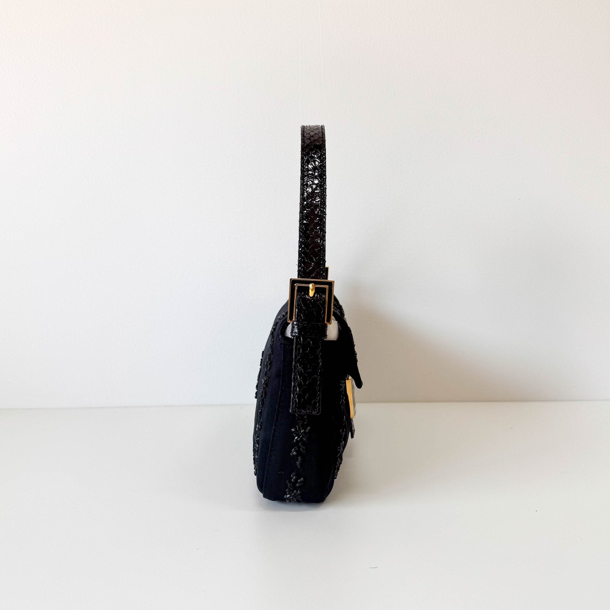 FENDI Baguette Black Beaded Shoulder Bag, in , Sold by HIVE PRELOVED - Shoulder Bags, ,