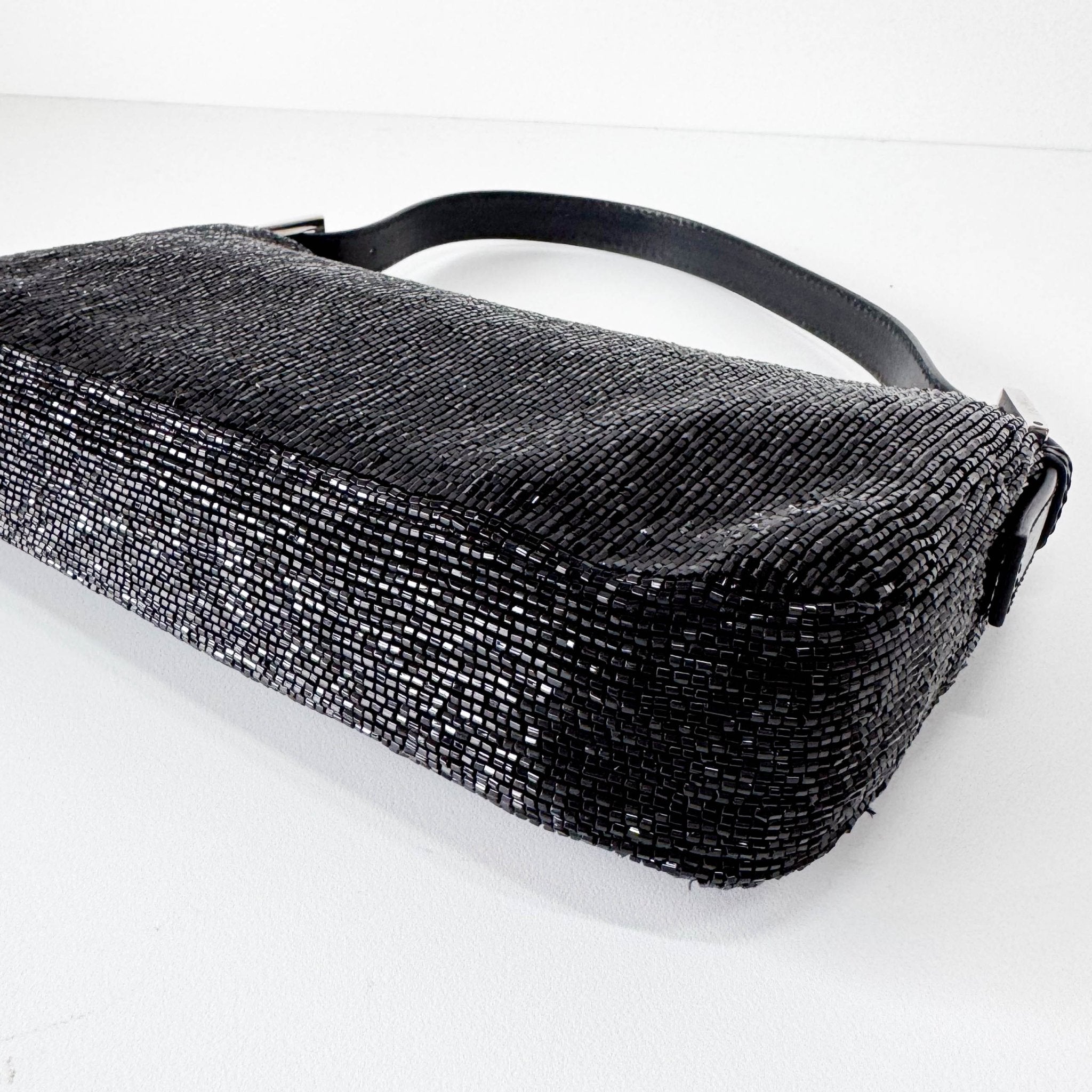 FENDI Baguette Black Beaded Shoulder Bag, in , Sold by HIVE PRELOVED - Shoulder Bags, ,