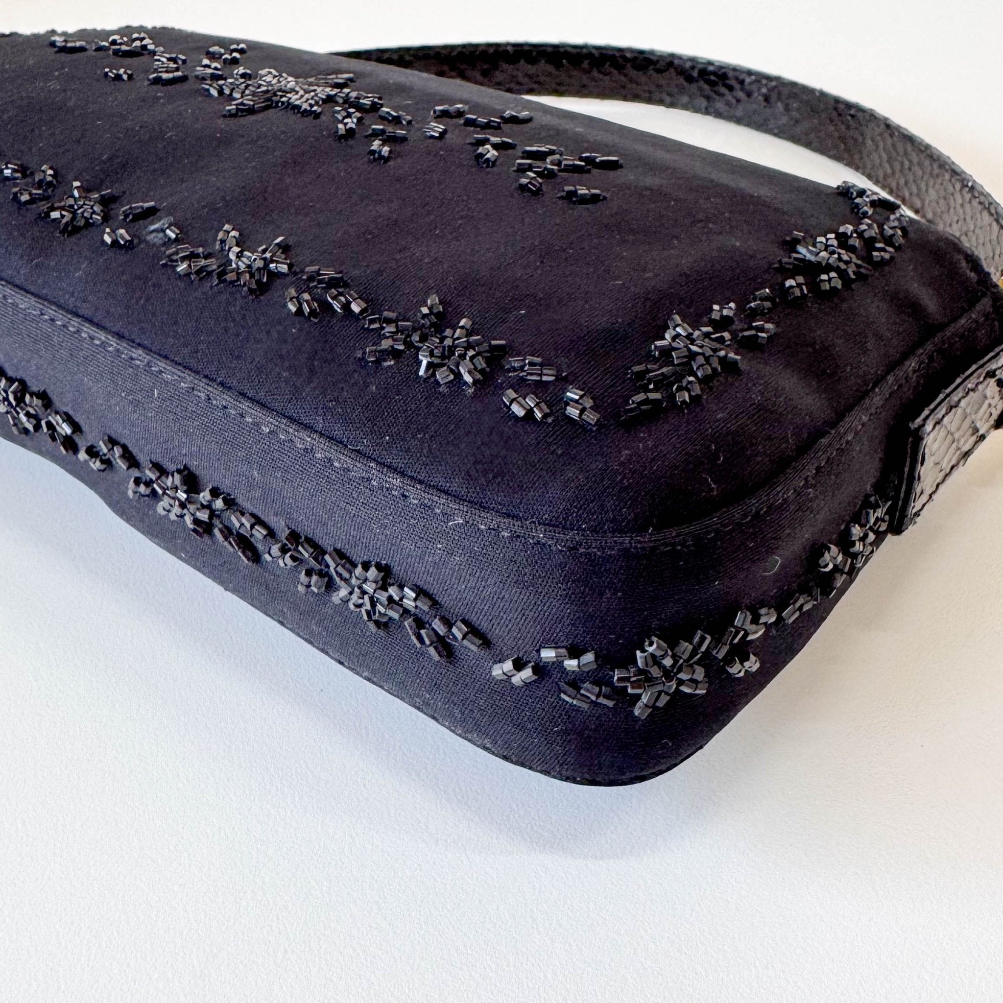 FENDI Baguette Black Beaded Shoulder Bag, in , Sold by HIVE PRELOVED - Shoulder Bags, ,