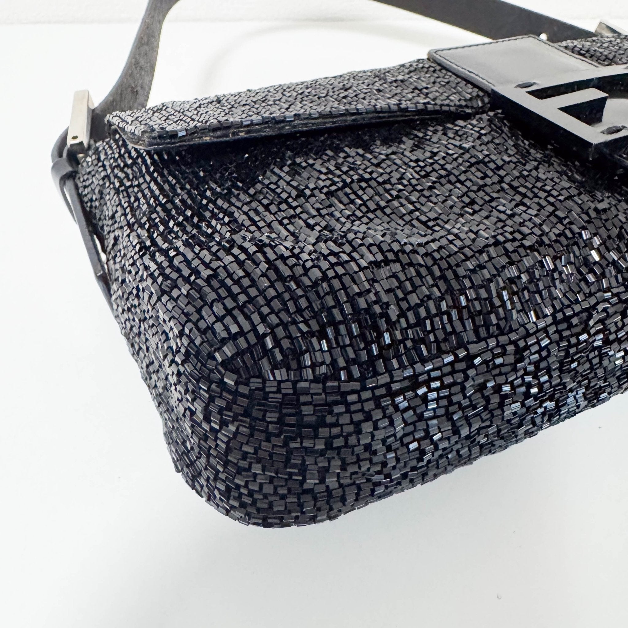 FENDI Baguette Black Beaded Shoulder Bag, in , Sold by HIVE PRELOVED - Shoulder Bags, ,