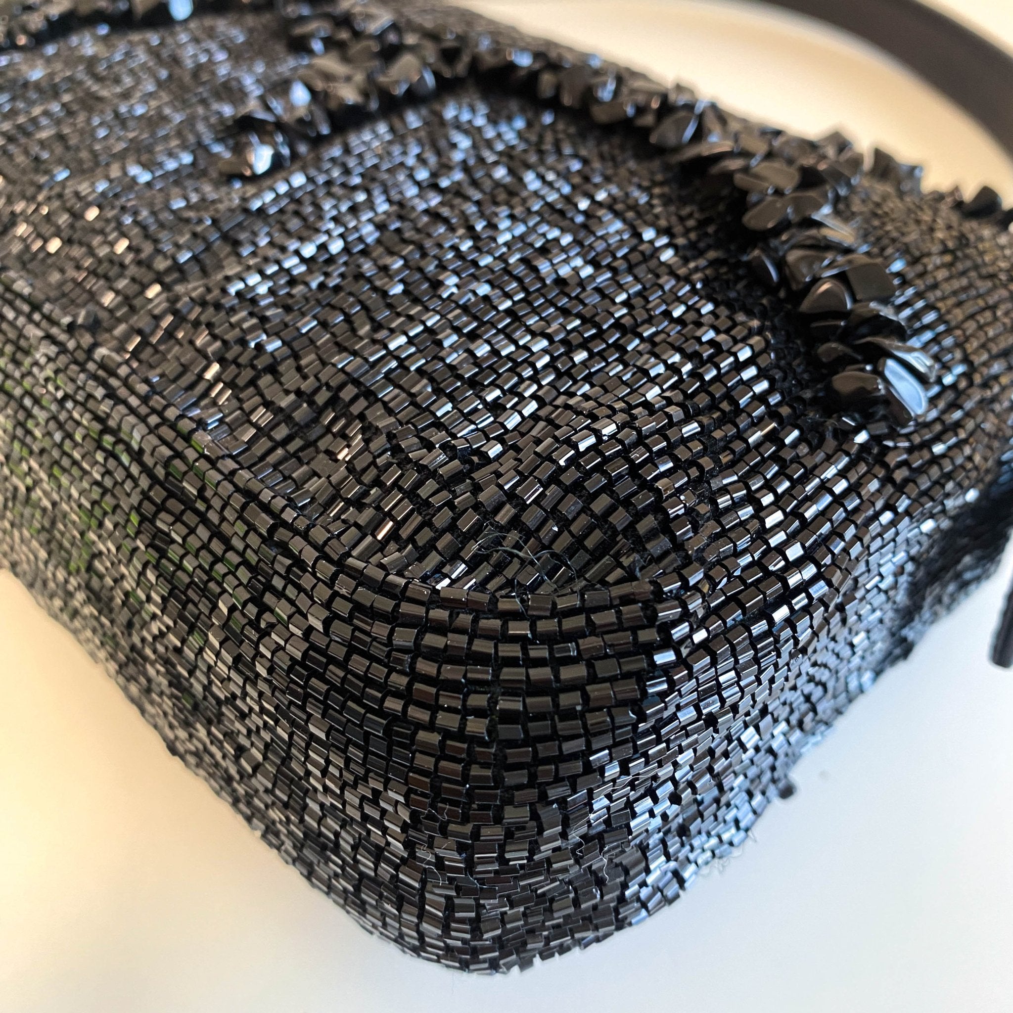 FENDI Baguette Black Beaded with Wave Pattern Stones, in , Sold by HIVE PRELOVED - Shoulder Bags, ,