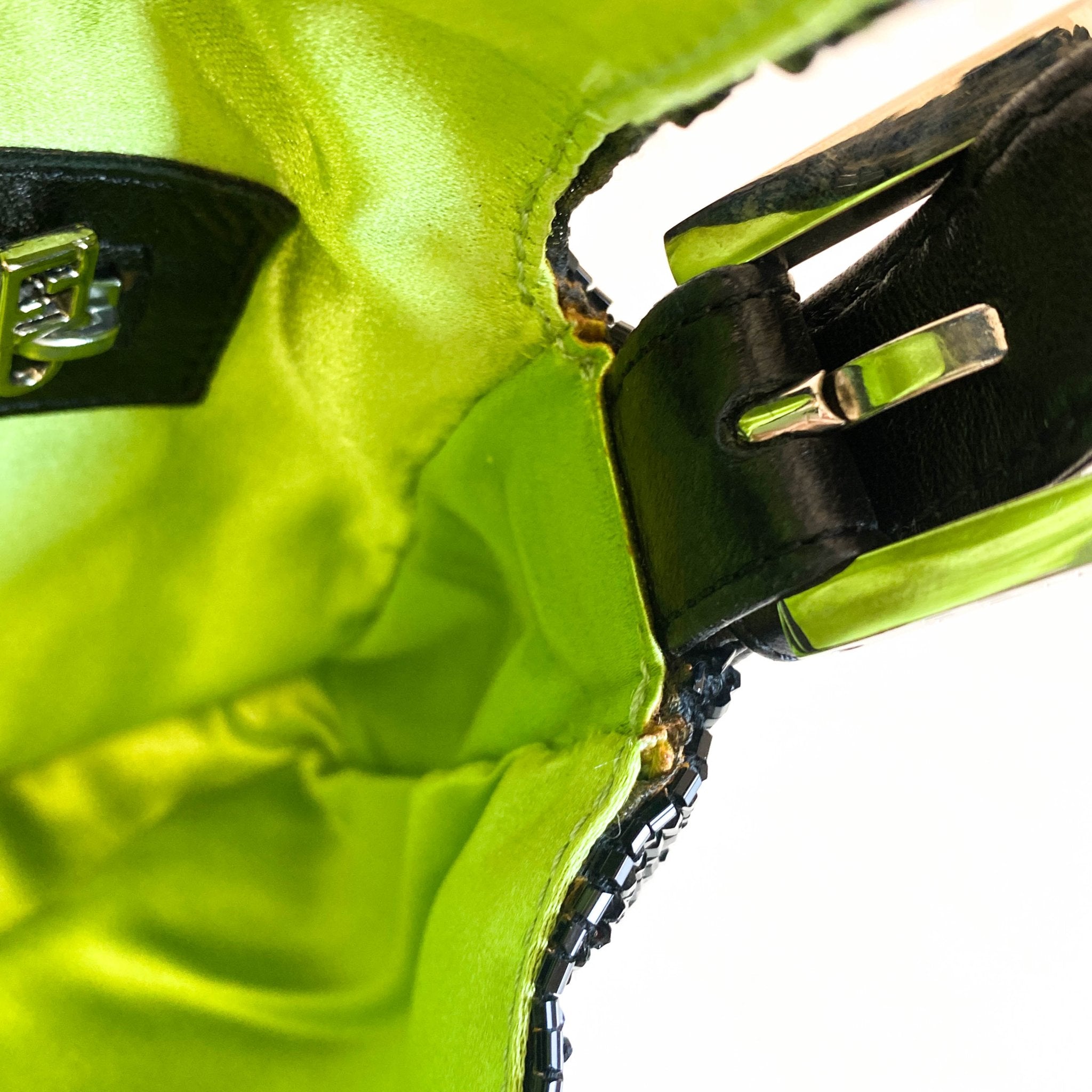 FENDI Baguette Black Beaded with Wave Pattern Stones, in , Sold by HIVE PRELOVED - Shoulder Bags, ,