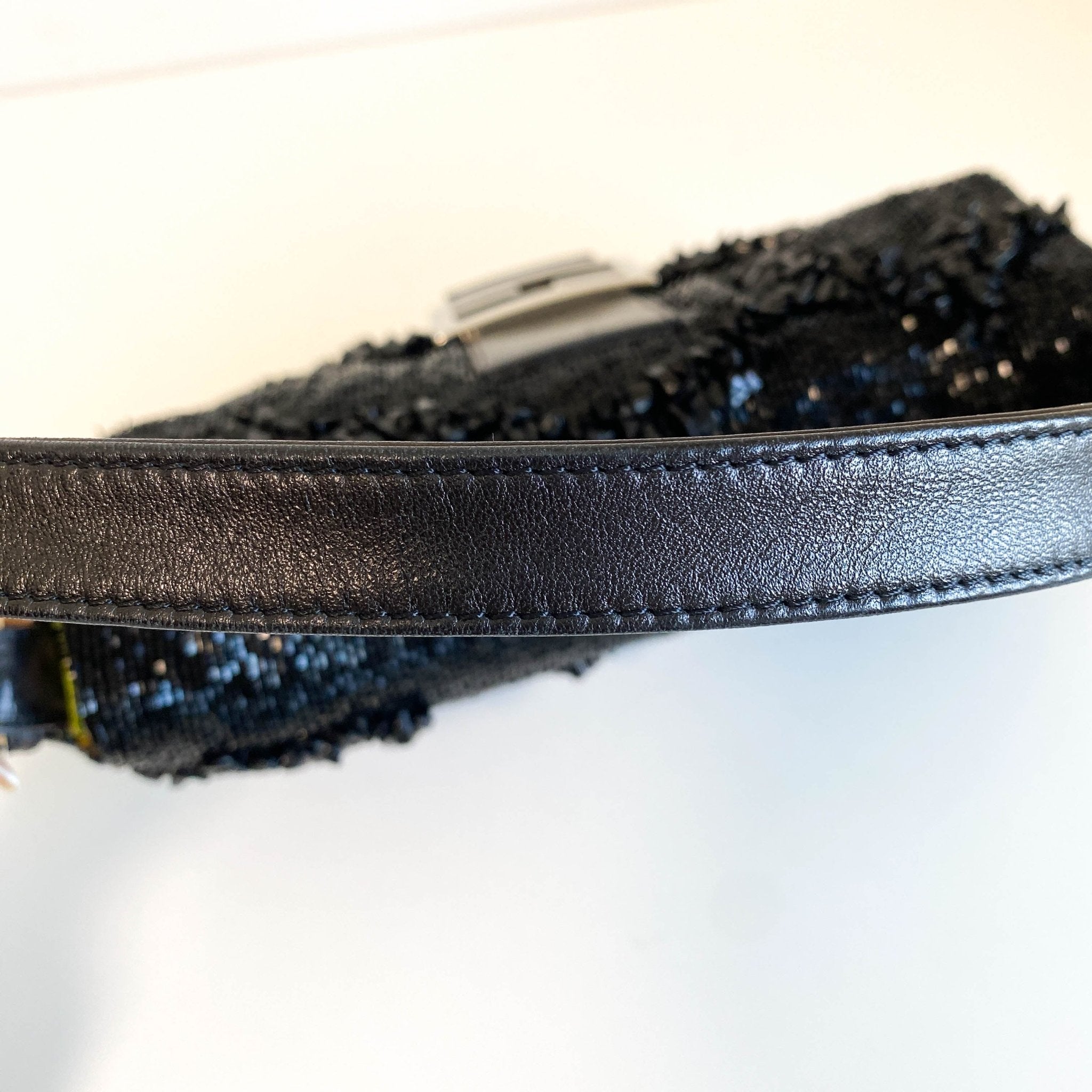 FENDI Baguette Black Beaded with Wave Pattern Stones, in , Sold by HIVE PRELOVED - Shoulder Bags, ,