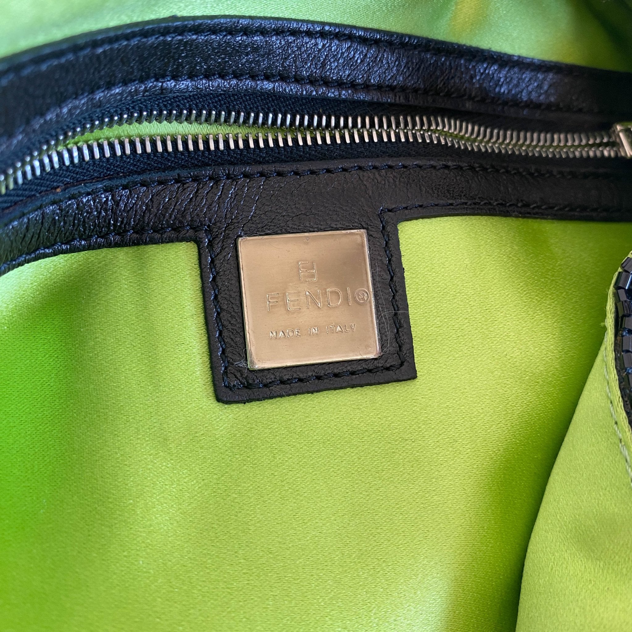 FENDI Baguette Black Beaded with Wave Pattern Stones, in , Sold by HIVE PRELOVED - Shoulder Bags, ,