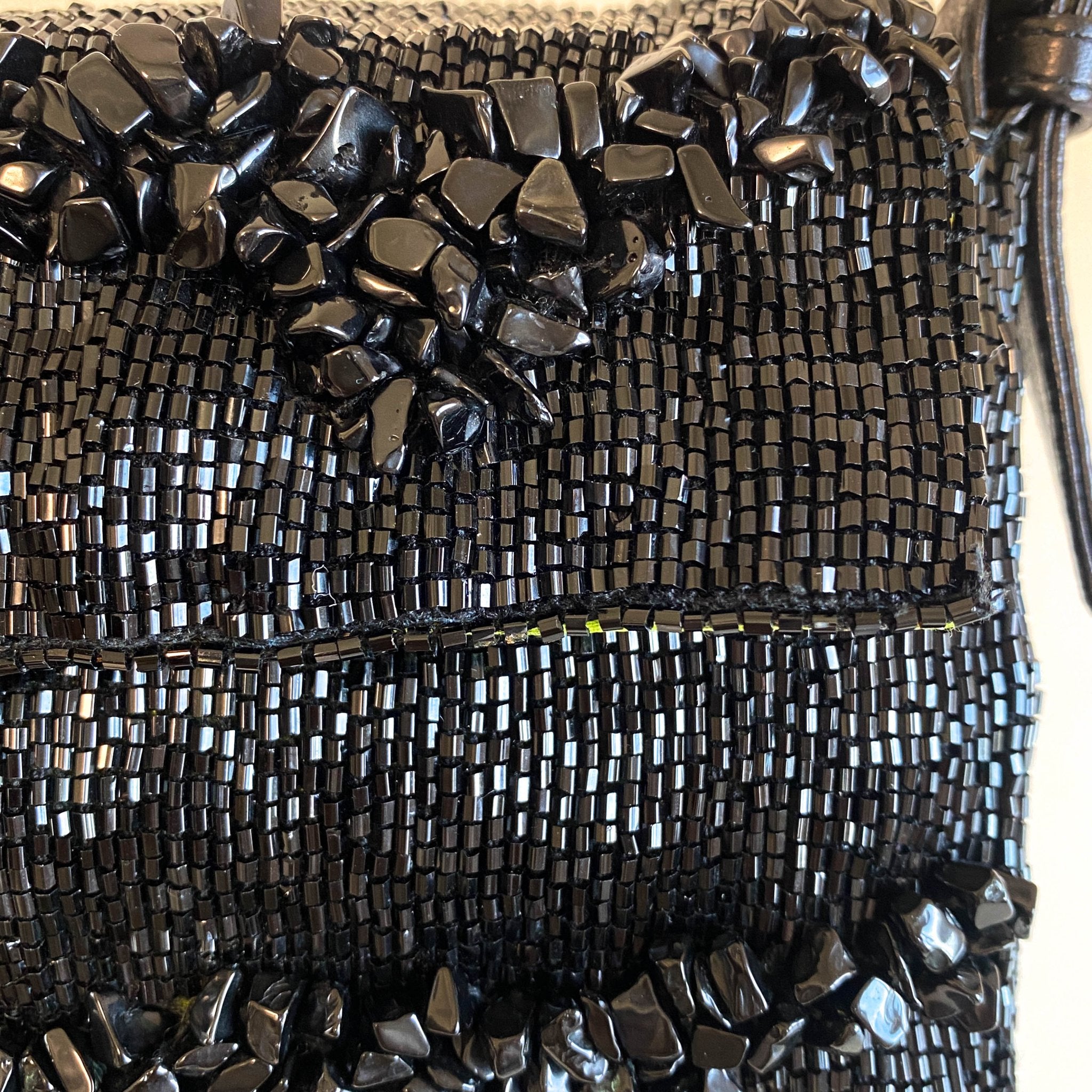 FENDI Baguette Black Beaded with Wave Pattern Stones, in , Sold by HIVE PRELOVED - Shoulder Bags, ,