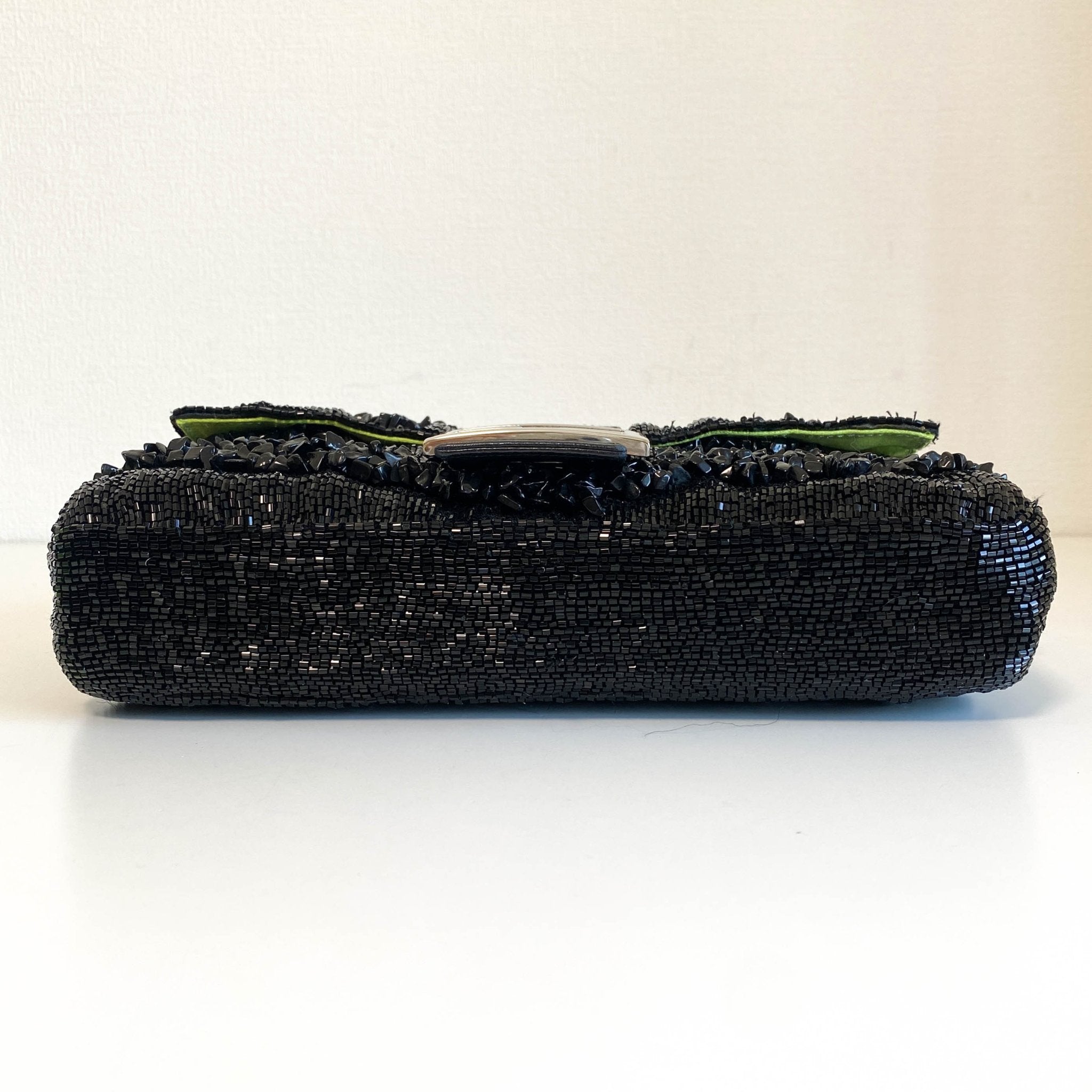 FENDI Baguette Black Beaded with Wave Pattern Stones, in , Sold by HIVE PRELOVED - Shoulder Bags, ,