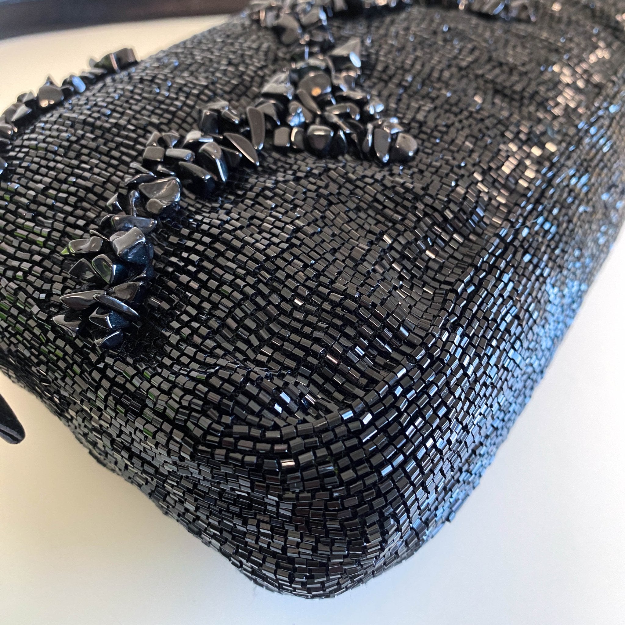 FENDI Baguette Black Beaded with Wave Pattern Stones, in , Sold by HIVE PRELOVED - Shoulder Bags, ,