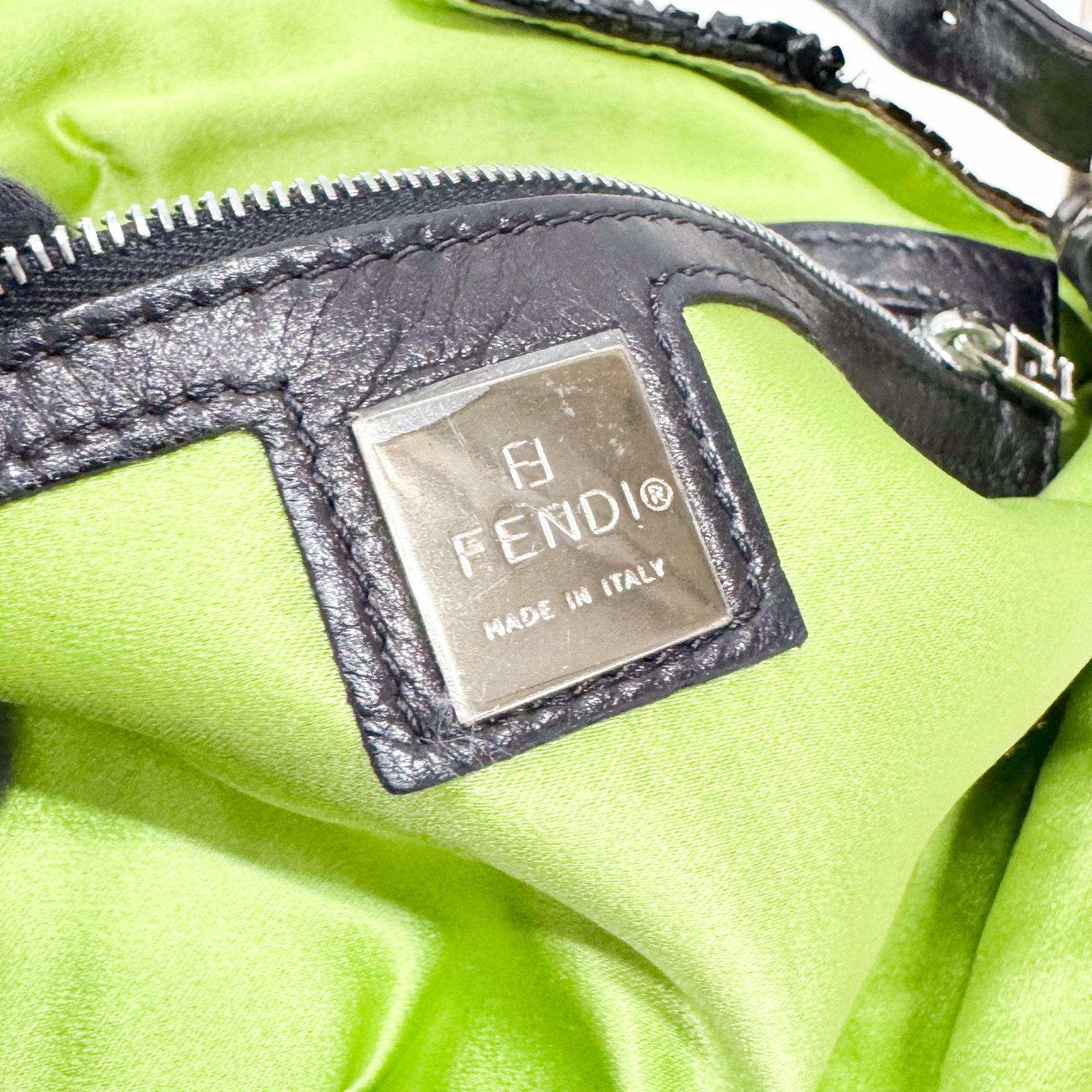 FENDI Baguette Black Beads & Lime Lining Shoulder Bag, in , Sold by HIVE PRELOVED - Shoulder Bags, ,