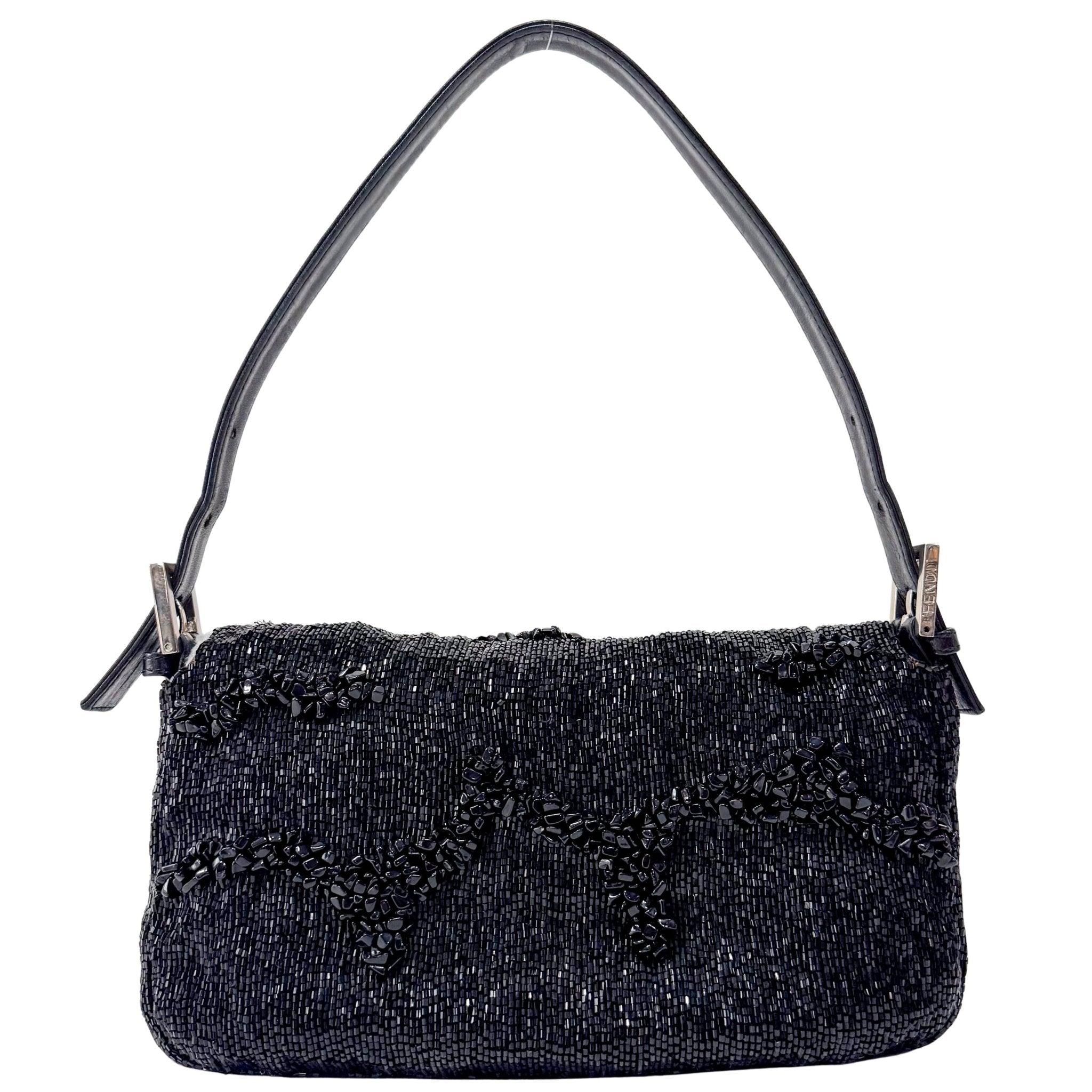 FENDI Baguette Black Beads & Lime Lining Shoulder Bag, in , Sold by HIVE PRELOVED - Shoulder Bags, ,