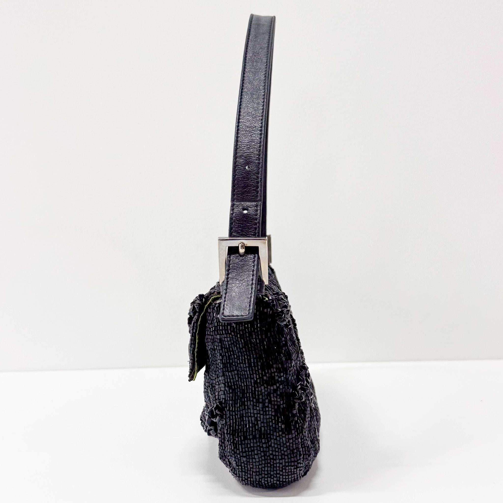 FENDI Baguette Black Beads & Lime Lining Shoulder Bag, in , Sold by HIVE PRELOVED - Shoulder Bags, ,