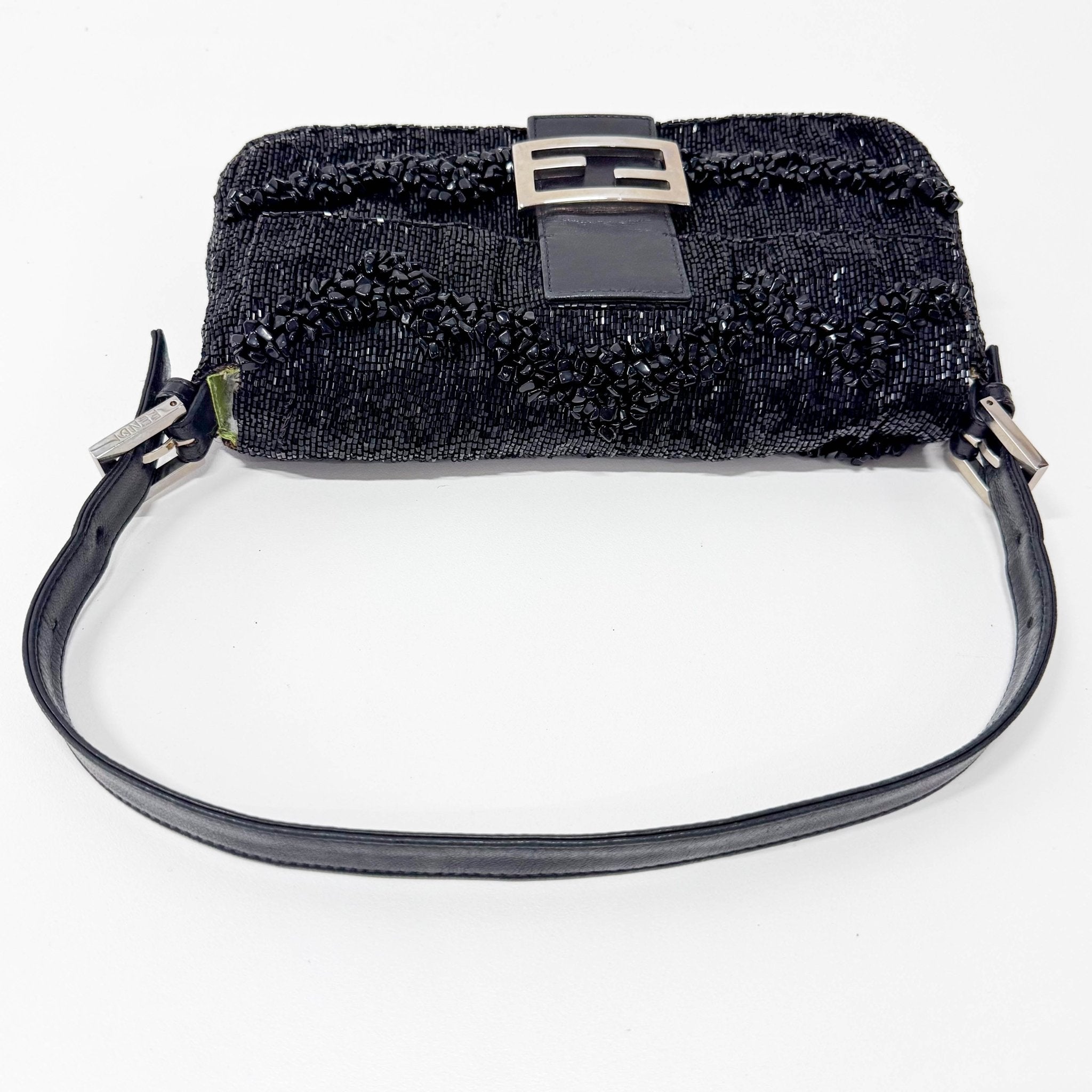 FENDI Baguette Black Beads & Lime Lining Shoulder Bag, in , Sold by HIVE PRELOVED - Shoulder Bags, ,