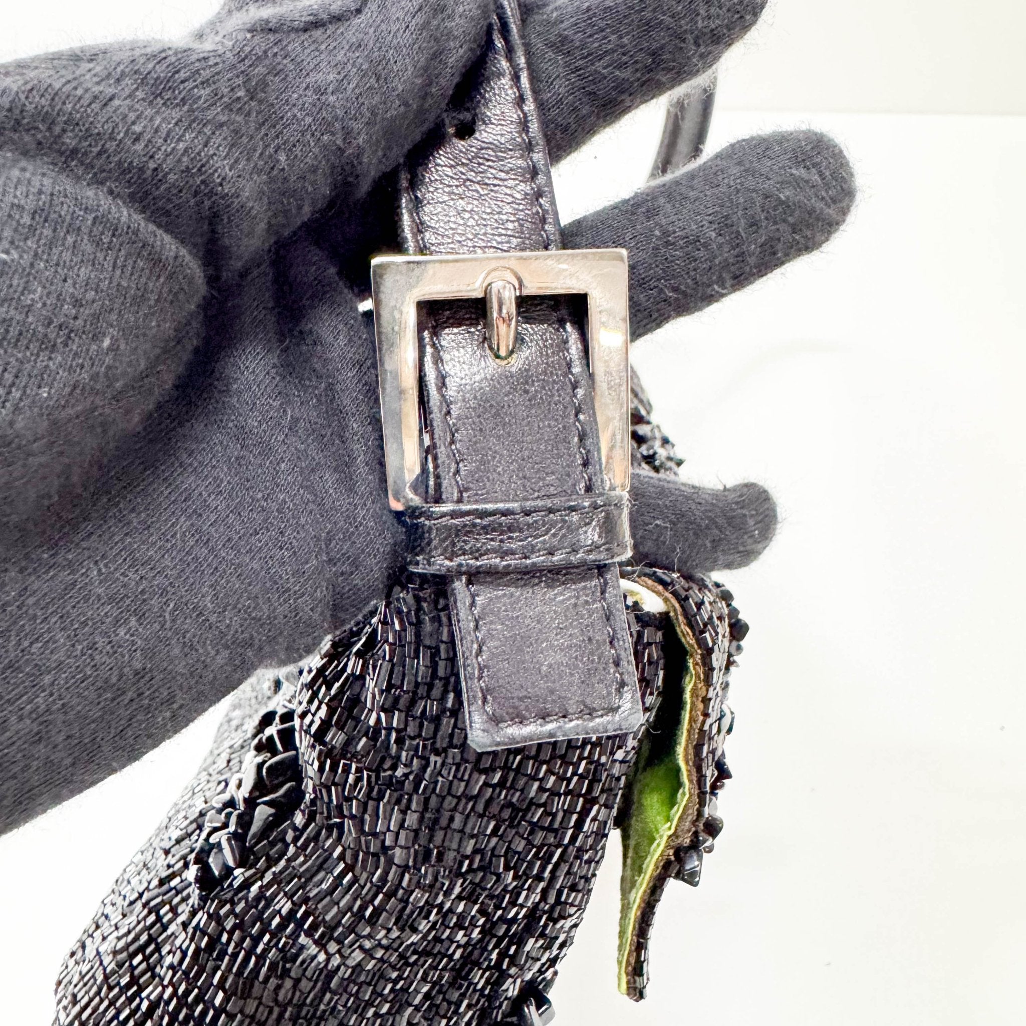 FENDI Baguette Black Beads & Lime Lining Shoulder Bag, in , Sold by HIVE PRELOVED - Shoulder Bags, ,