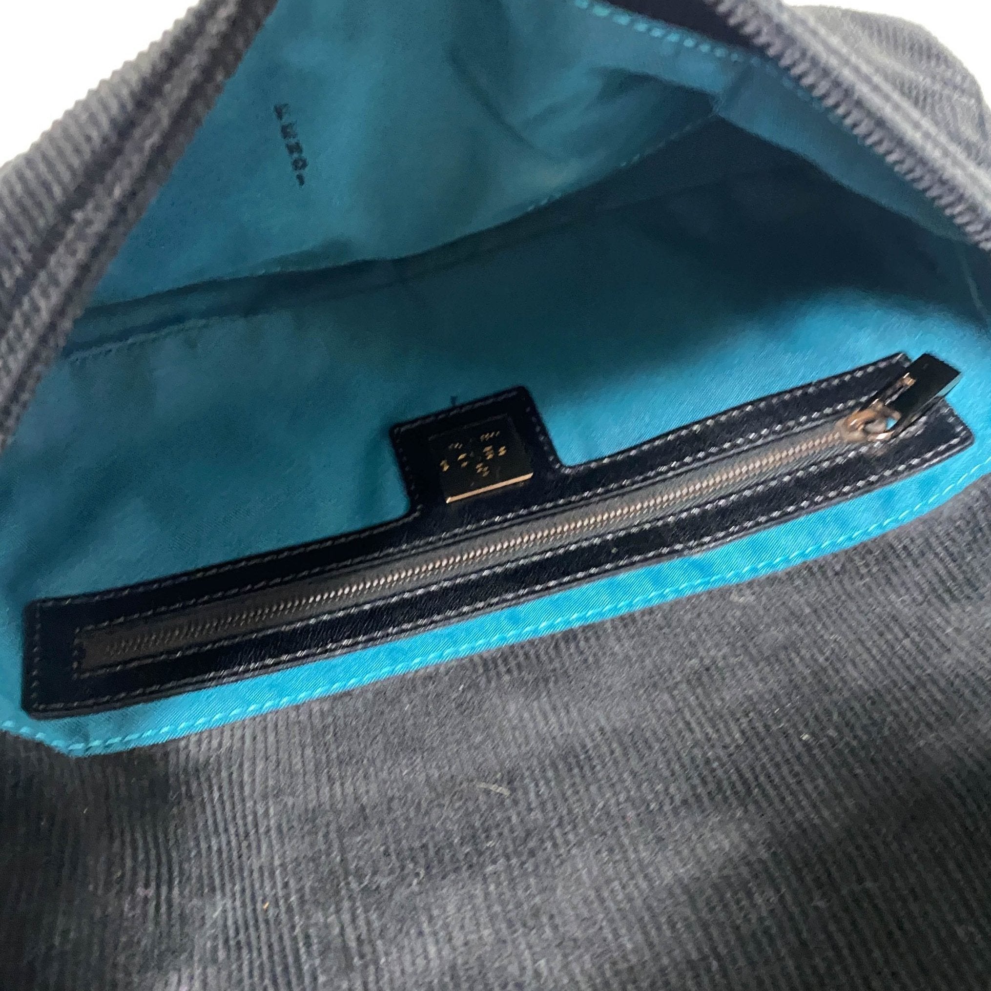 FENDI Baguette Black Corduroy / Rose Gold Hardware Shoulder Bag, in , Sold by HIVE PRELOVED - Shoulder Bags, ,